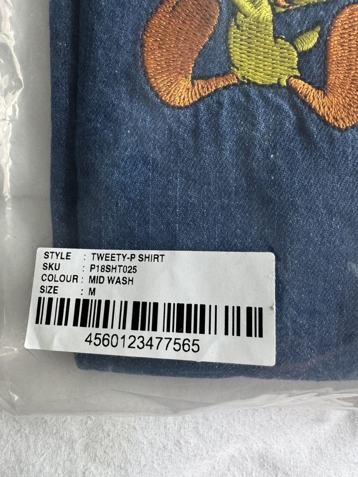 Palace Palace Denim Tweety-P button down shirt Size US M / EU 48-50 / 2 - 6 Thumbnail