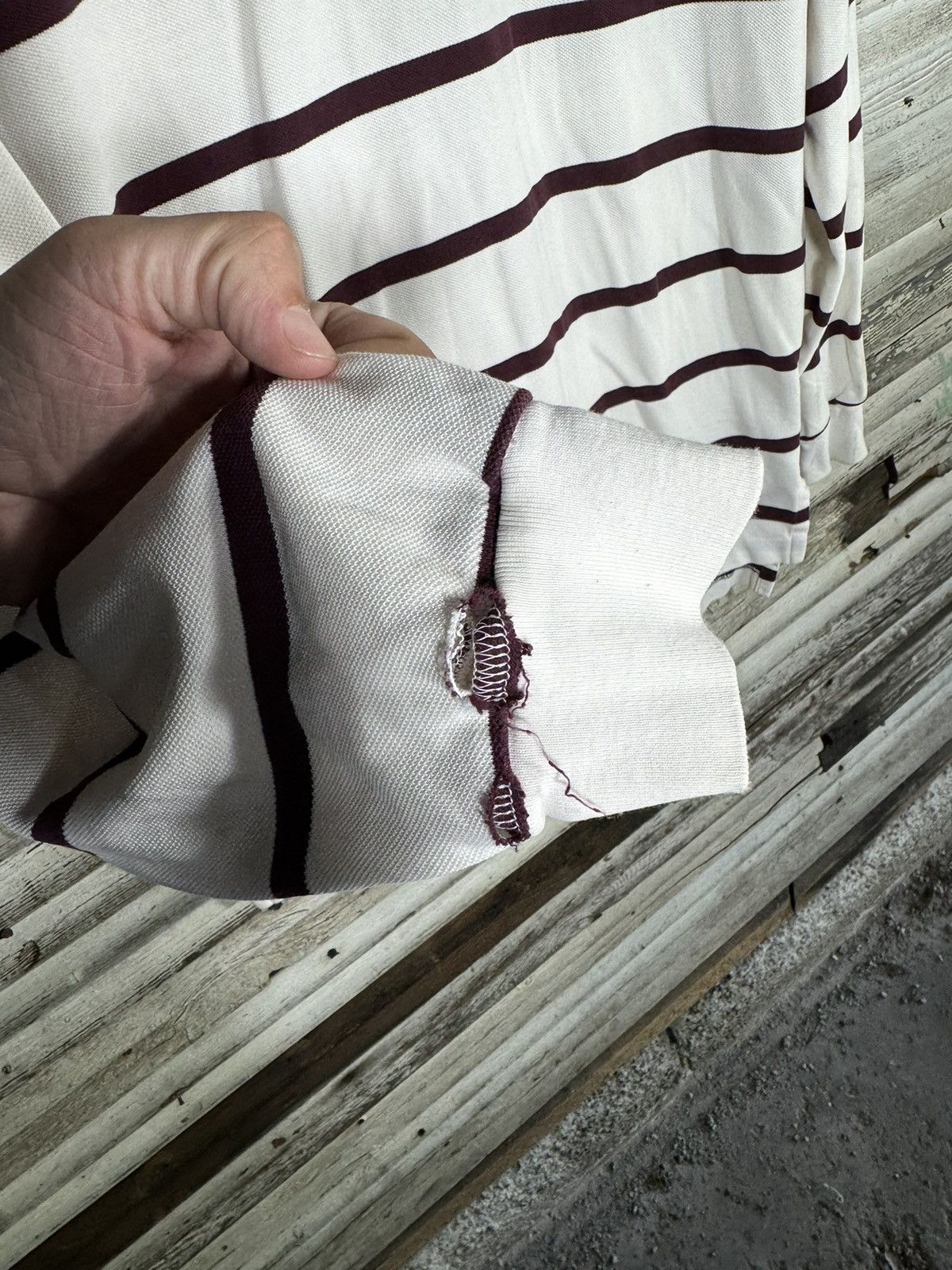Polo Ralph Lauren × Vintage Vintage Polo Ralph Lauren Striped Rugby Size US L / EU 52-54 / 3 - 4 Thumbnail
