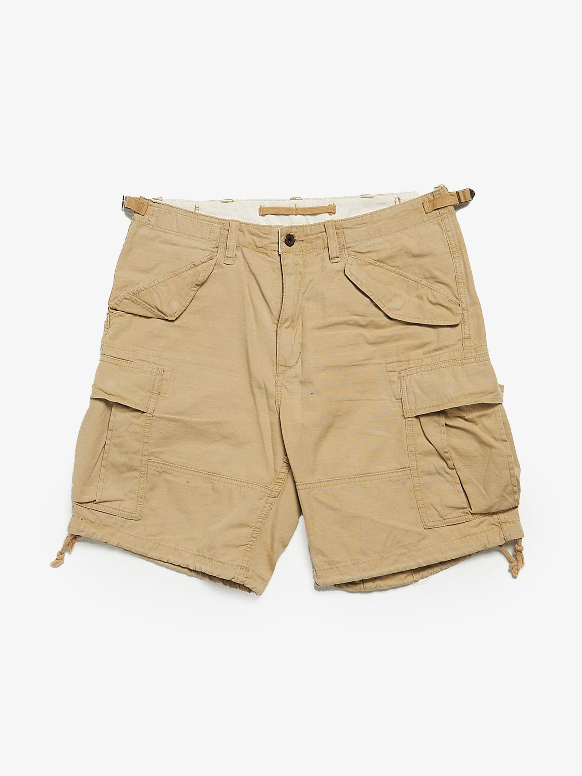 image of Polo Ralph Lauren Beige Cargo Cotton Shorts, Men's (Size 33)