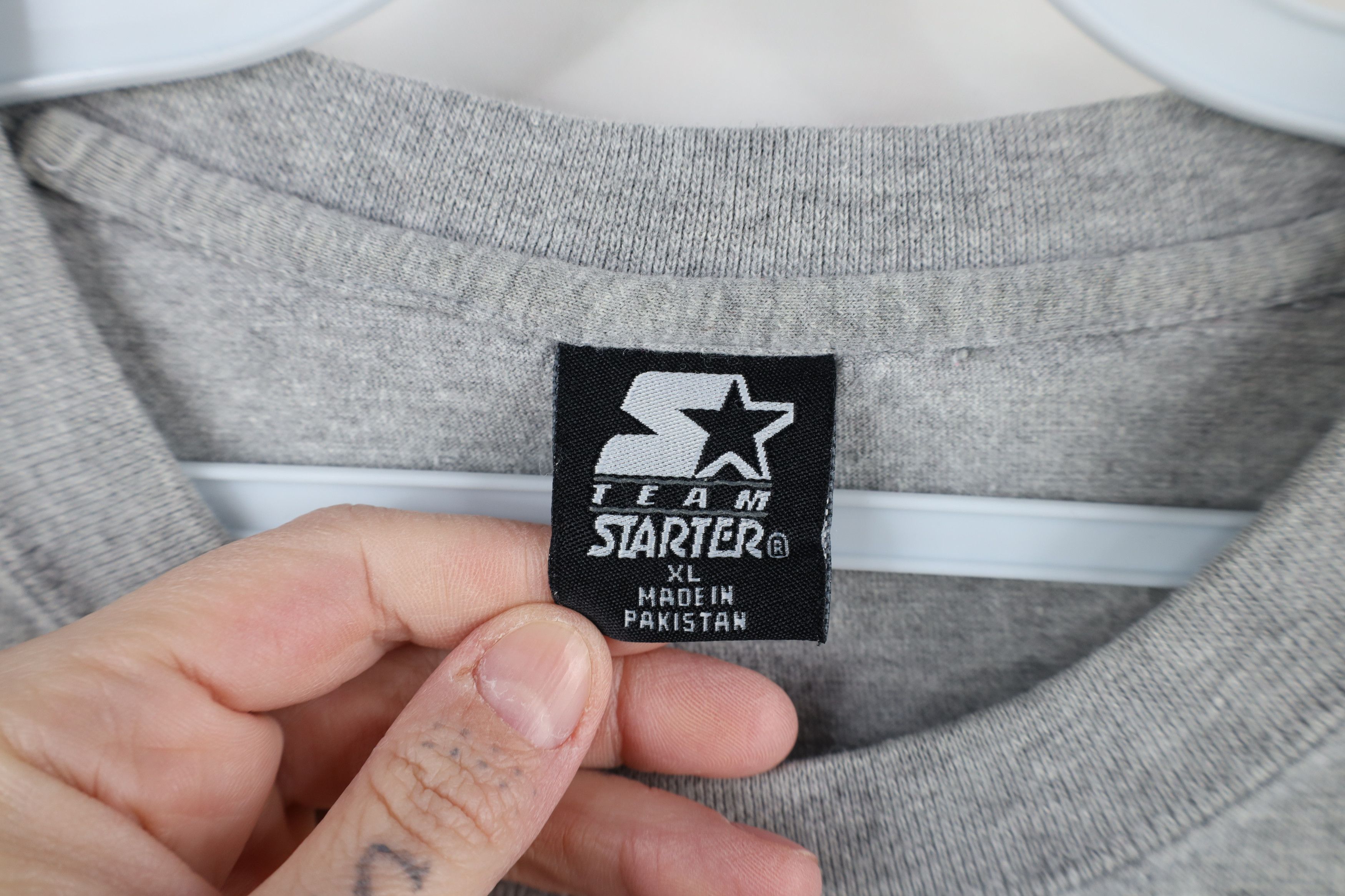 Starter × Vintage Vintage 90s Starter University Michigan Long Sleeve T-Shirt Size US XL / EU 56 / 4 - 9 Thumbnail