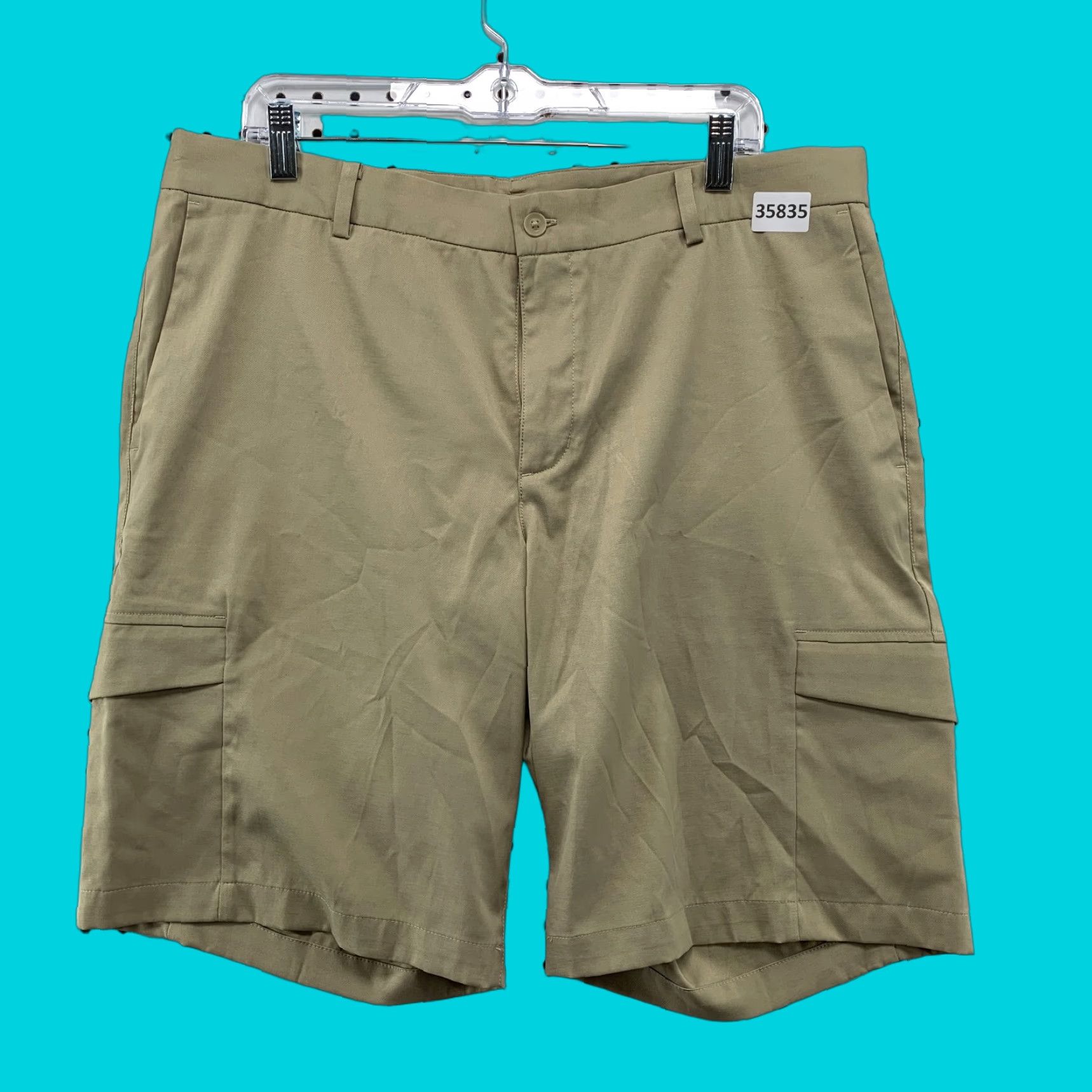Nike VINTAGE Nike Golf Chino Shorts Mens 36 Brown Tan Dri Fit Casual Preppy 36x10.5 Size US 36 / EU 52 - 1 Thumbnail