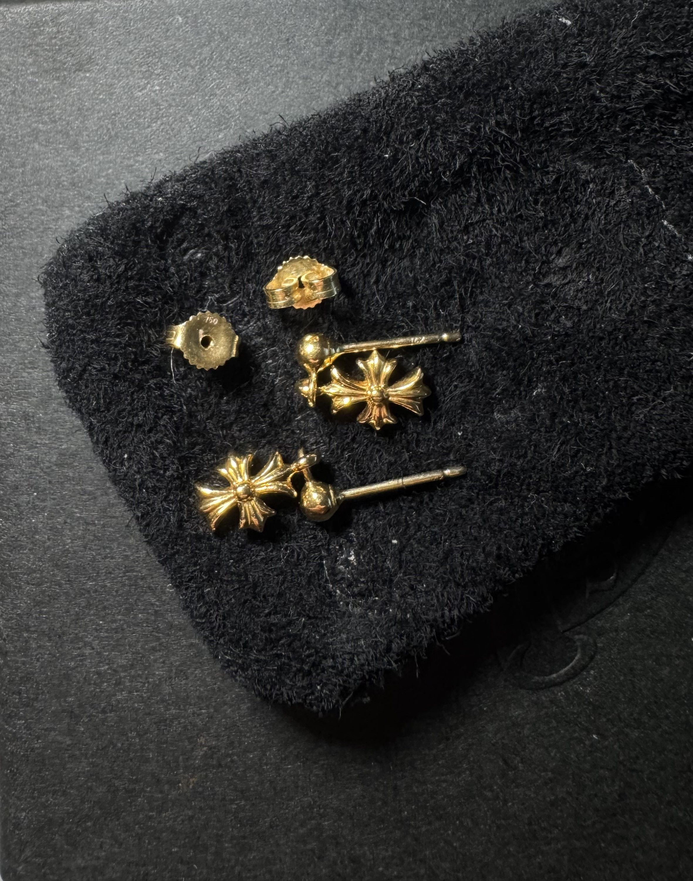 Chrome Hearts CHROME HEARTS TINY E 22K EARRINGS Size ONE SIZE - 4 Thumbnail
