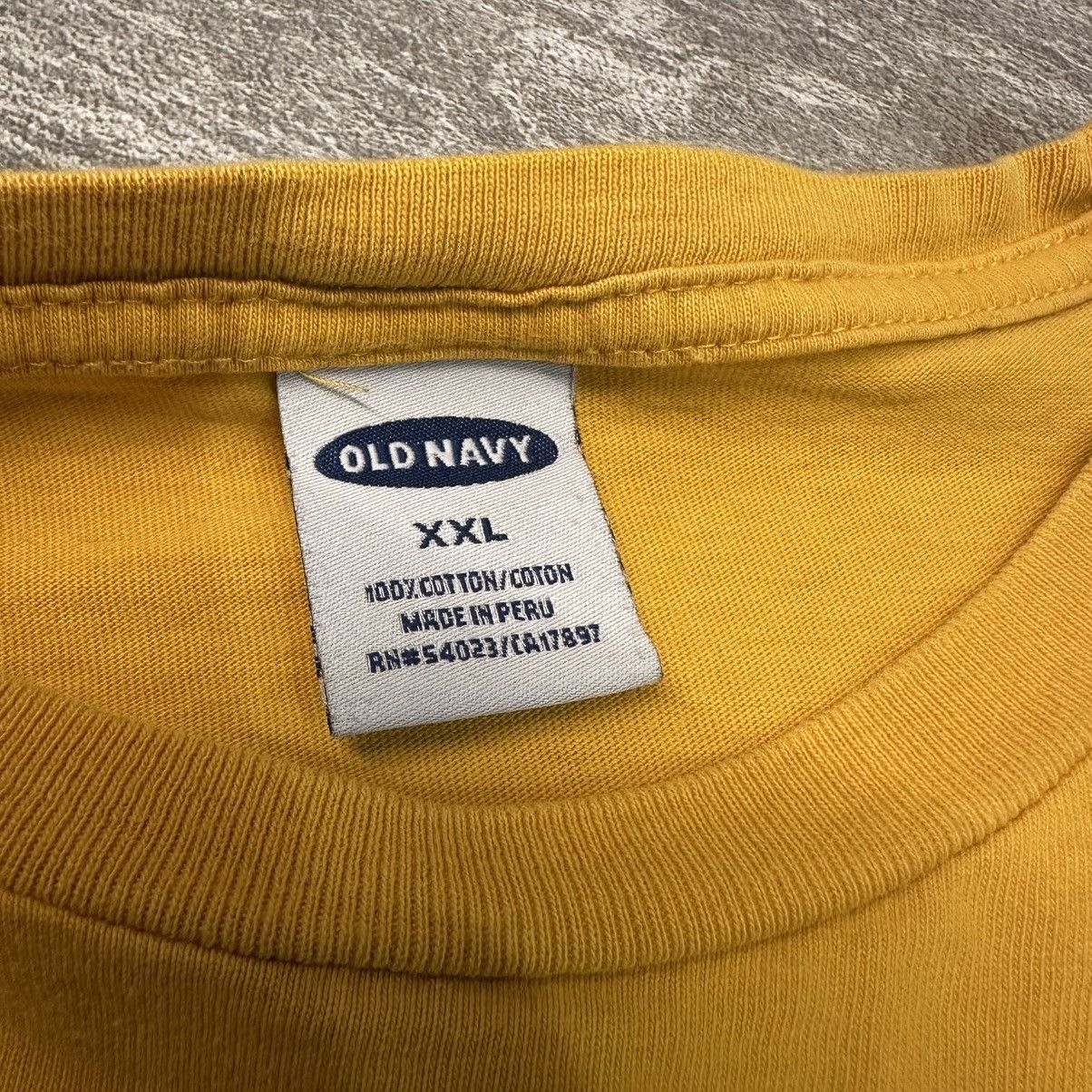 Old Navy × Vintage Vintage Y2K Old Navy Spellout T-shirt Distressed Faded Boxy Size US XXL / EU 58 / 5 - 4 Thumbnail