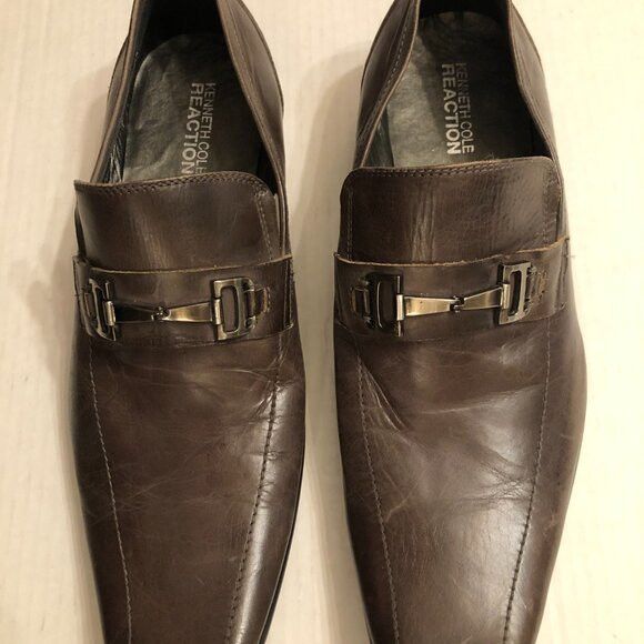 Kenneth Cole KENNETH COLE MEN'S NEW LEATHER DRESS SHOES SIZE: 10M Size US 10 / EU 43 - 2 Thumbnail