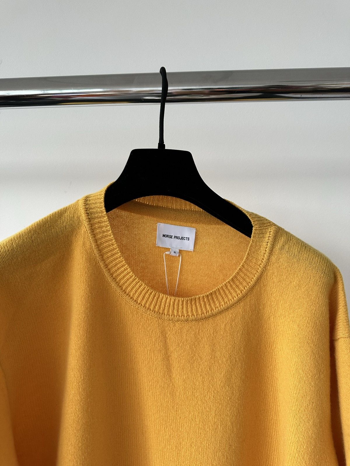 Norse Projects Norse Projects Sigfred Merino Wool Yellow Jumper Size US XL / EU 56 / 4 - 2 Thumbnail