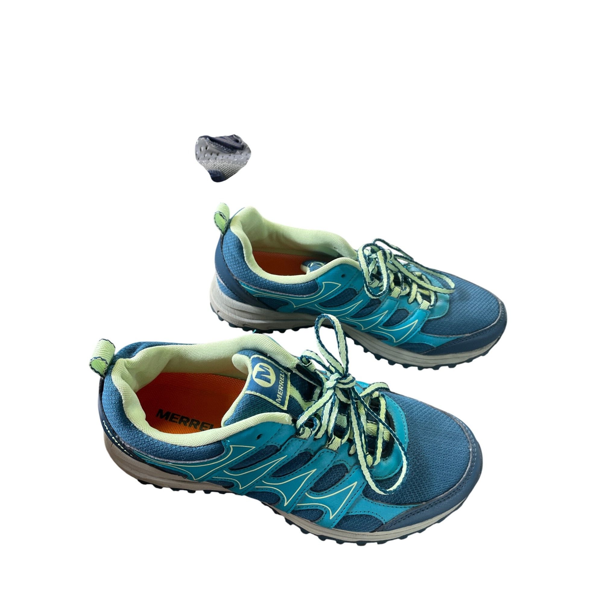 Merrell Merrell Womens Blue Green Trail Running Shoes Sneakers size Size US 8.5 / EU 41-42 - 4 Thumbnail
