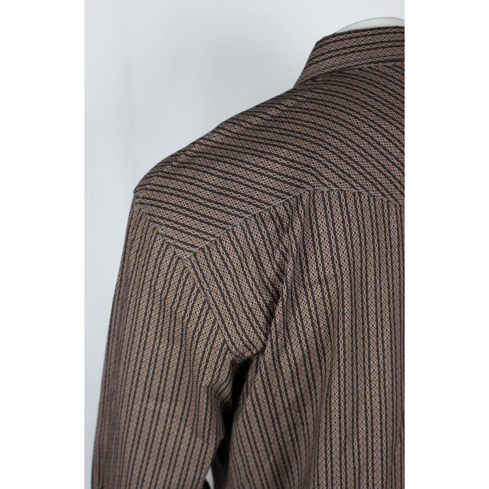 Vintage Cinch Men's Modern Fit Western Snap Button Shirt Long Sleeve XXL Brown Geo Size US XXL / EU 58 / 5 - 3 Thumbnail