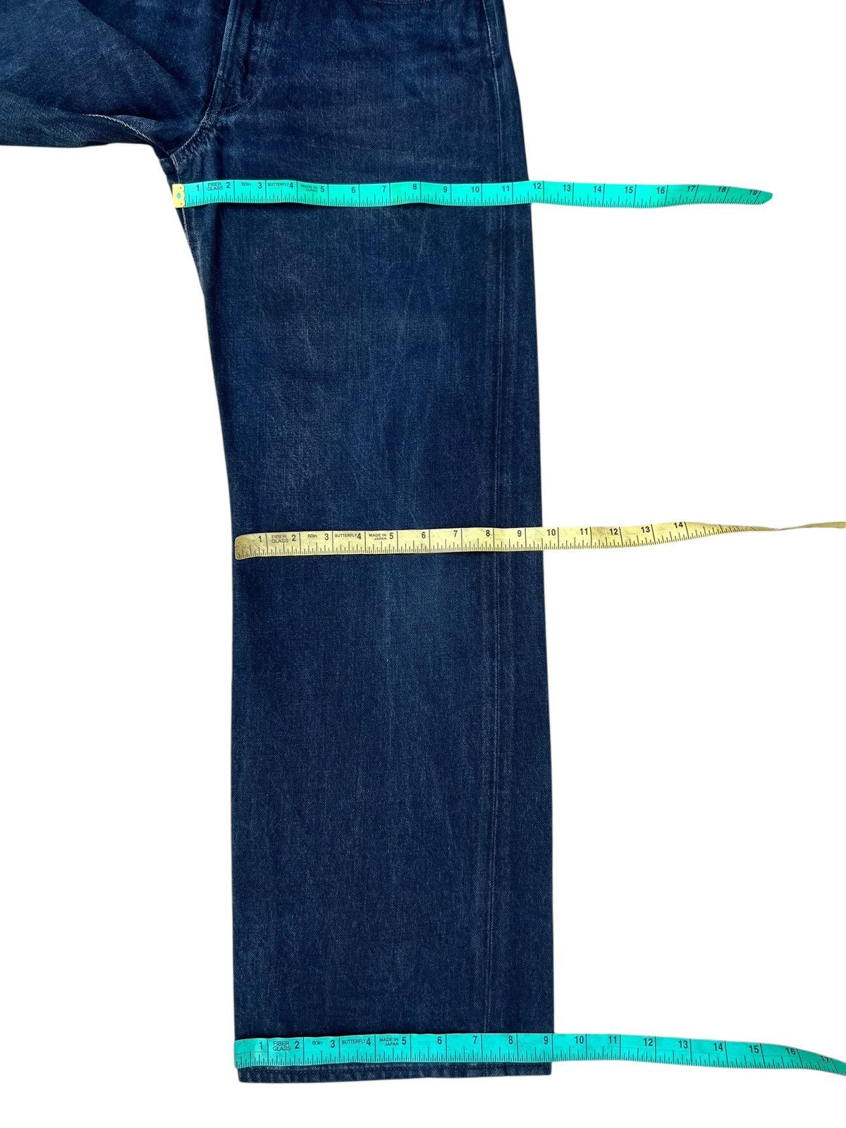 45rpm 45rpm Fade Indigo Hidden Rivets Denim Loose Jeans Size US 29 - 5 Thumbnail