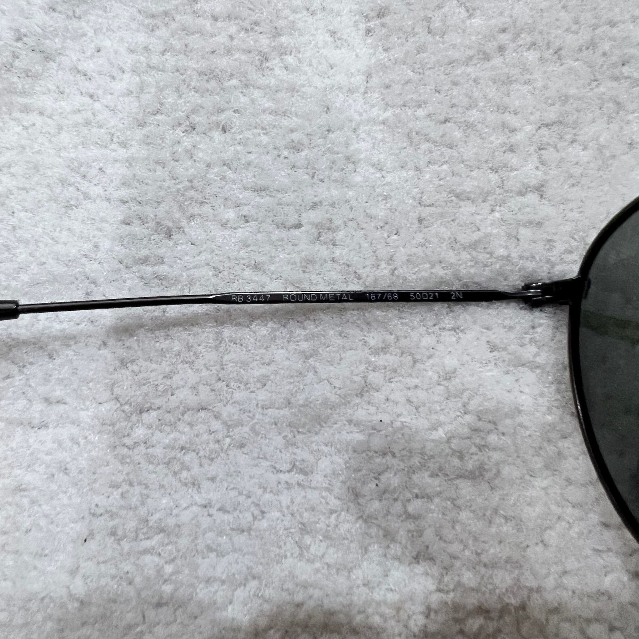 RayBan RayBan Round Flash Lenses Gunmetal Frame RB3447 Sunglasses Size ONE SIZE - 8 Thumbnail