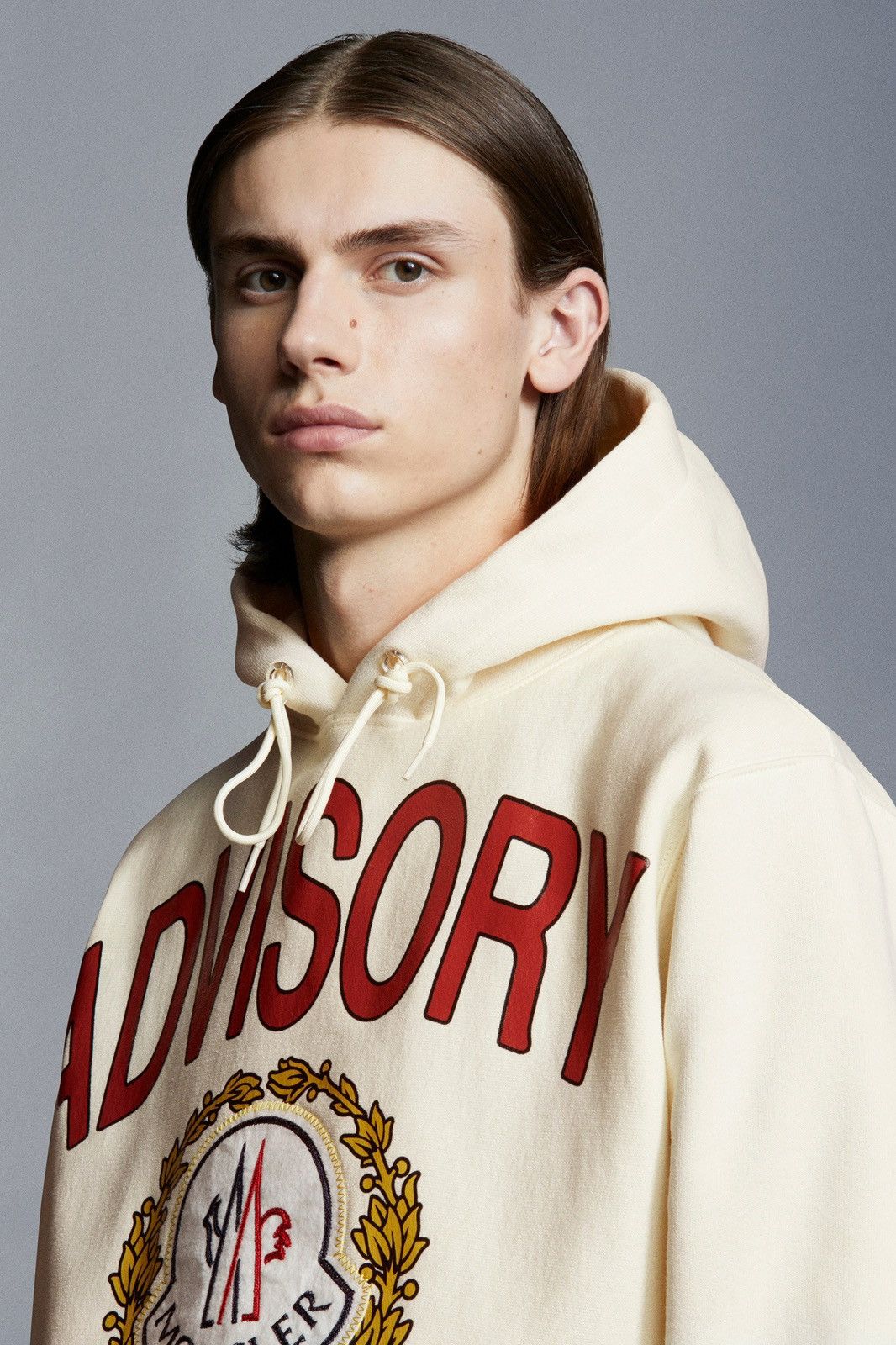 Advisory Board Crystals × Moncler Medium ABC Moncler Hoodie Cream Glitter Embroidery ABC 123. Size US M / EU 48-50 / 2 - 7 Thumbnail