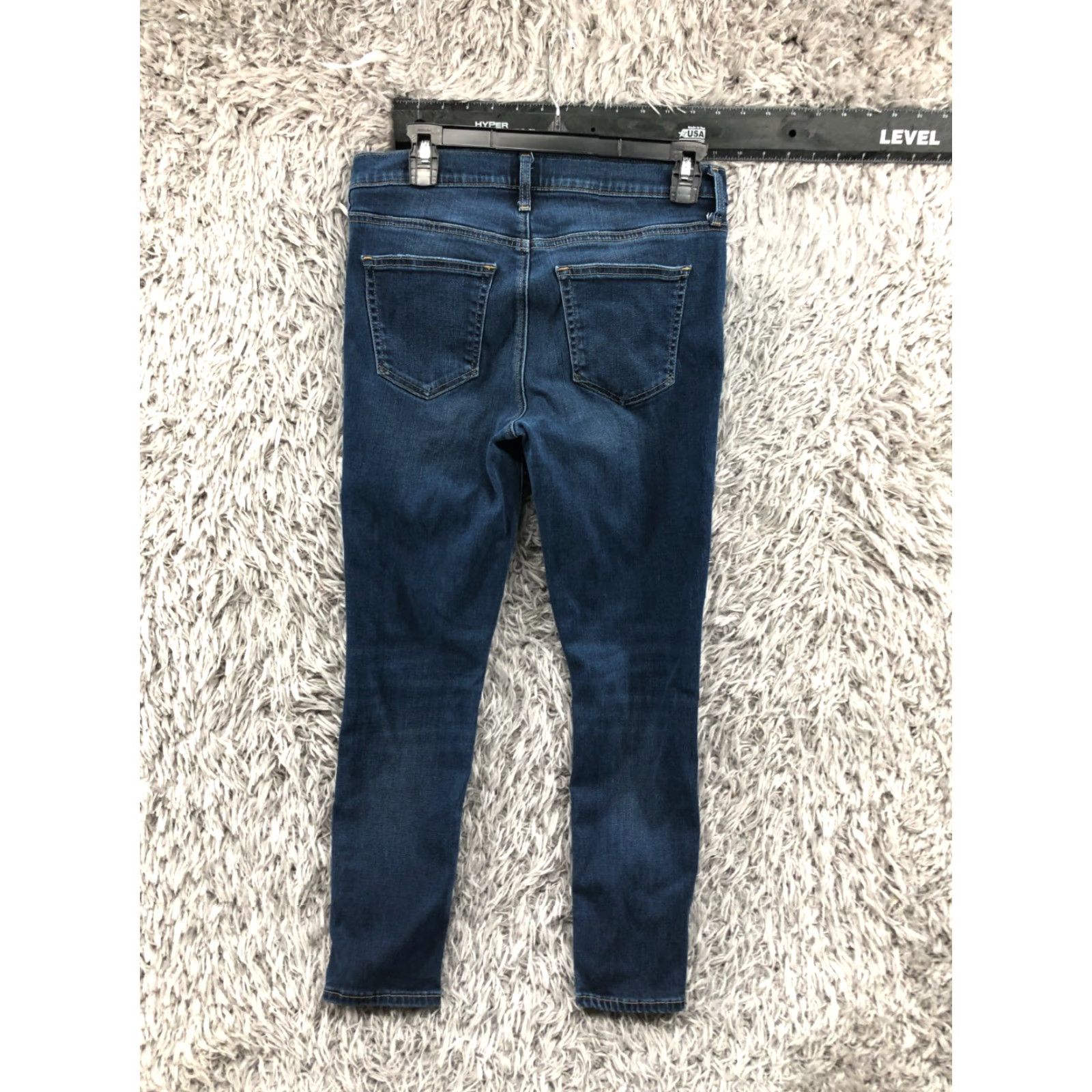 Gap Gap Jeans Skinny 8 Womens Medium Wash Blue Regular Stretch Denim 5-Pocket Pocket Zipper Button Logo Gap 1969 Modern American Classic Vintage No Size 30" / US 8 / IT 44 - 5 Thumbnail
