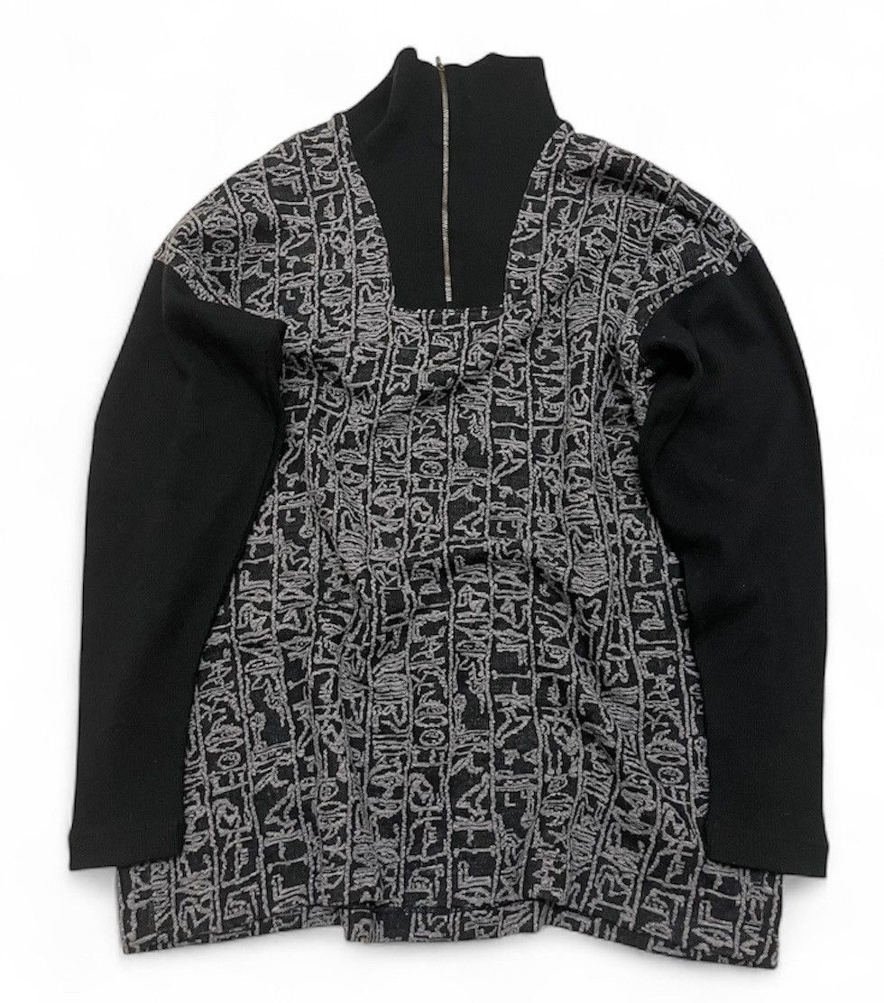 Issey Miyake Vtg 80s Issey Miyake Oversized Script Knit Set Size US M / EU 48-50 / 2 - 2 Thumbnail