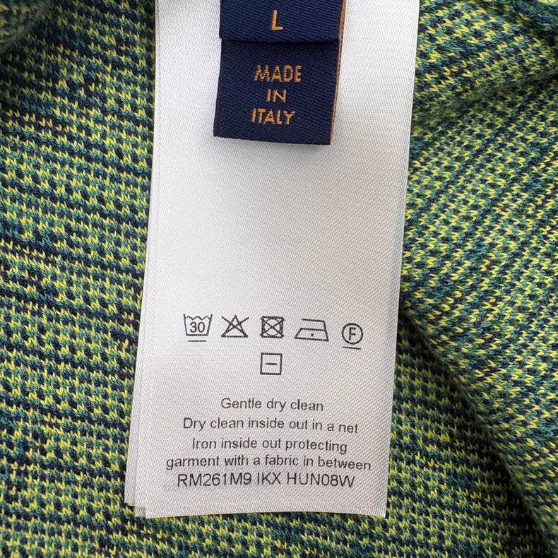 Louis Vuitton Louis Vuitton Blue-green color-block stripe full-print kni Size US L / EU 52-54 / 3 - 7 Thumbnail