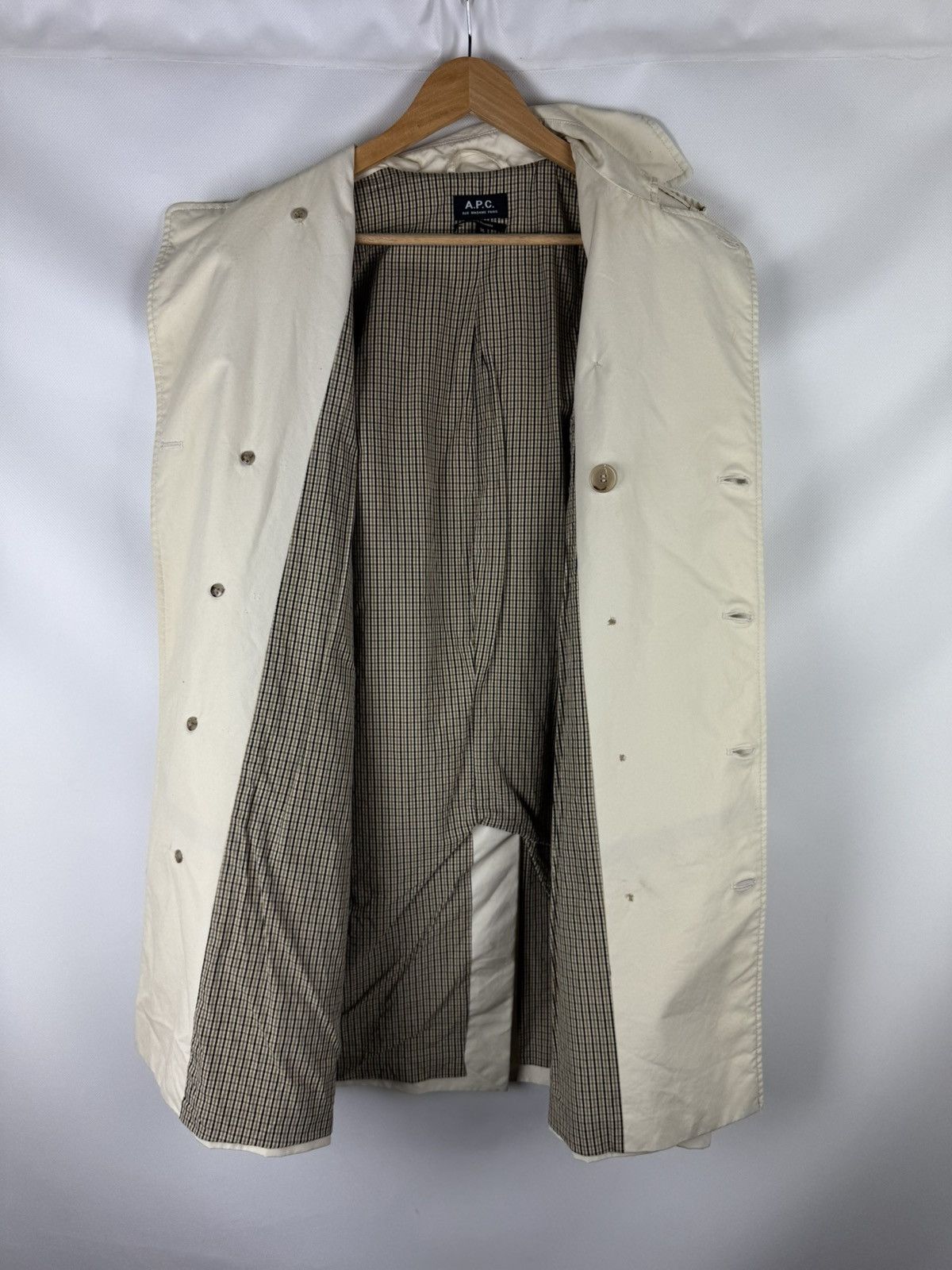 A.P.C. A.P.C. Ladies Double Breasted Trench Coat Jacket Size 34 Size XS / US 0-2 / IT 36-38 - 22 Thumbnail