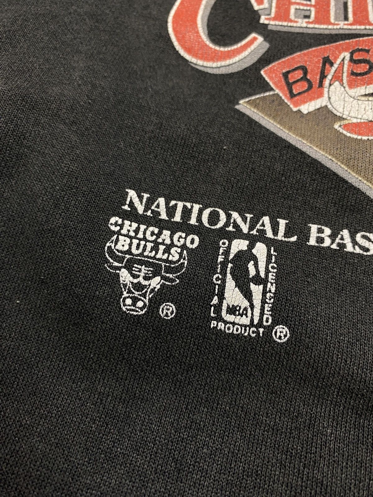 NBA Chicago bulls NBA basketball hoodie crewneck 90s vintage Size US XL / EU 56 / 4 - 4 Thumbnail