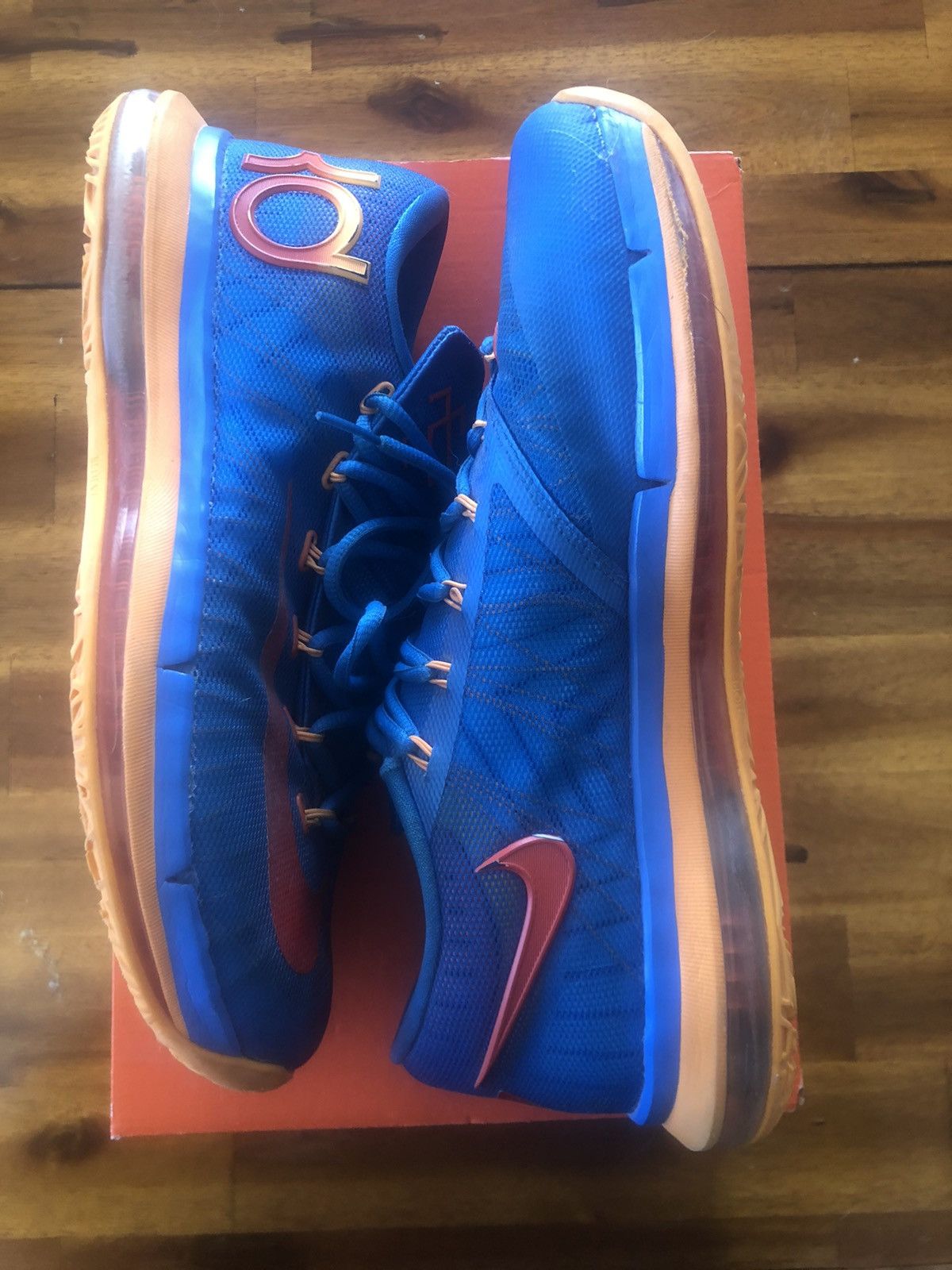 image of Kevin Durant x Nike Kd Sunrise Shoes in Blue, Men's (Size 10)