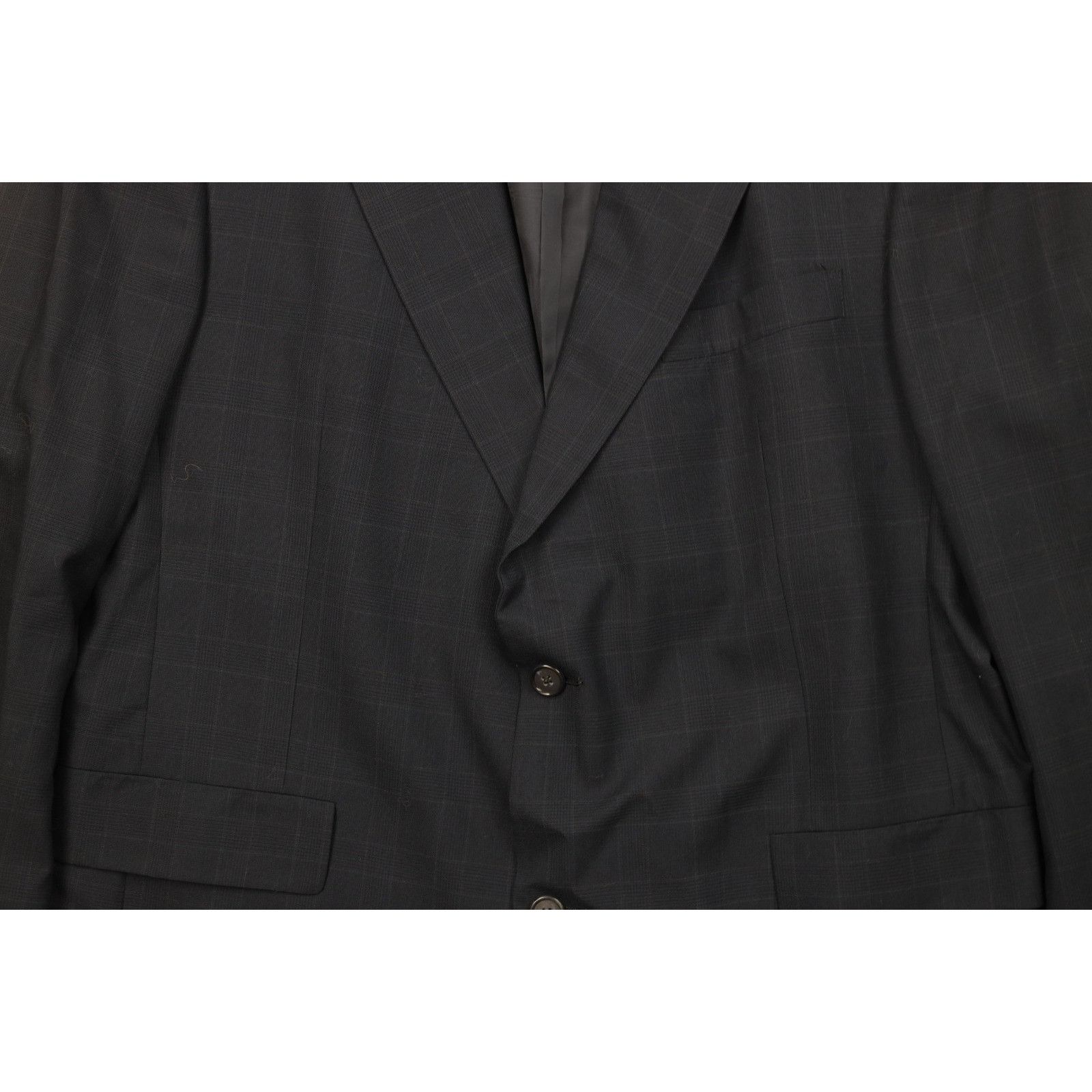 Vintage Vintage 90s Streetwear 2 Piece Wool Suit Wedding Blue Size 42R - 4 Thumbnail