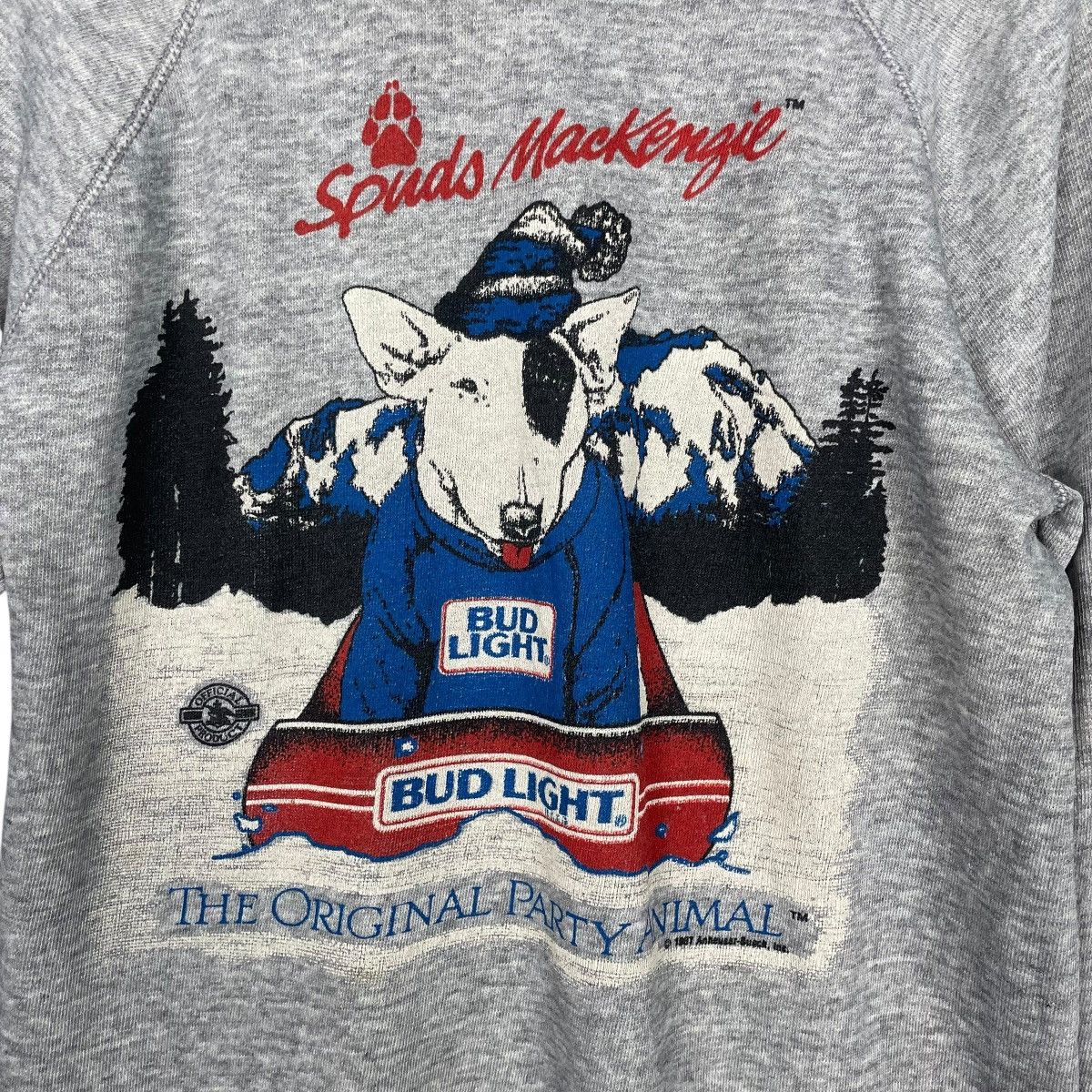 Budweiser Vintage 80s Spuds Mackenzie Bud Light Sweatshirt Size US S / EU 44-46 / 1 - 10 Thumbnail