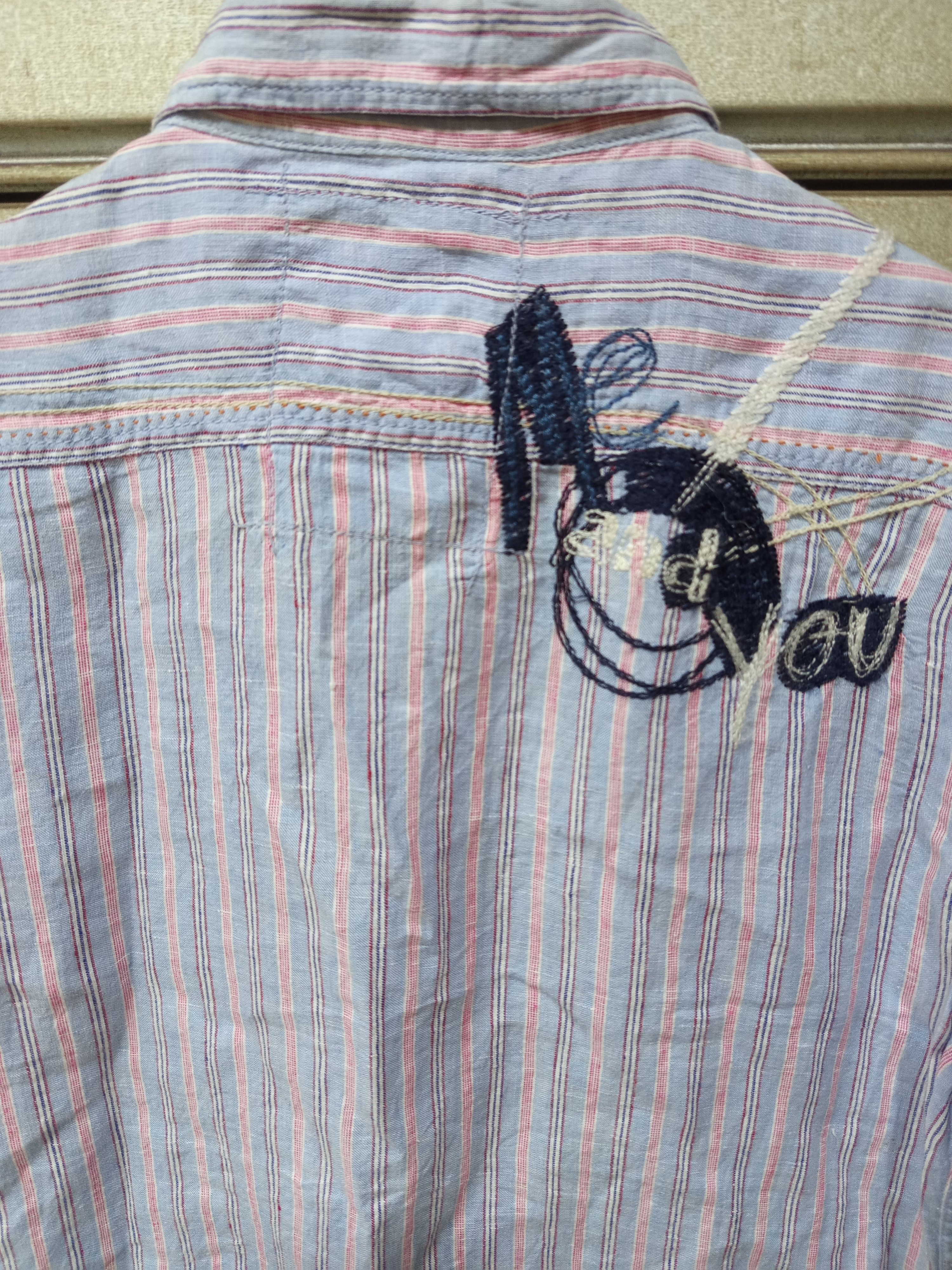 Desigual Desigual Striped Linen Shirt Size US M / EU 48-50 / 2 - 9 Thumbnail