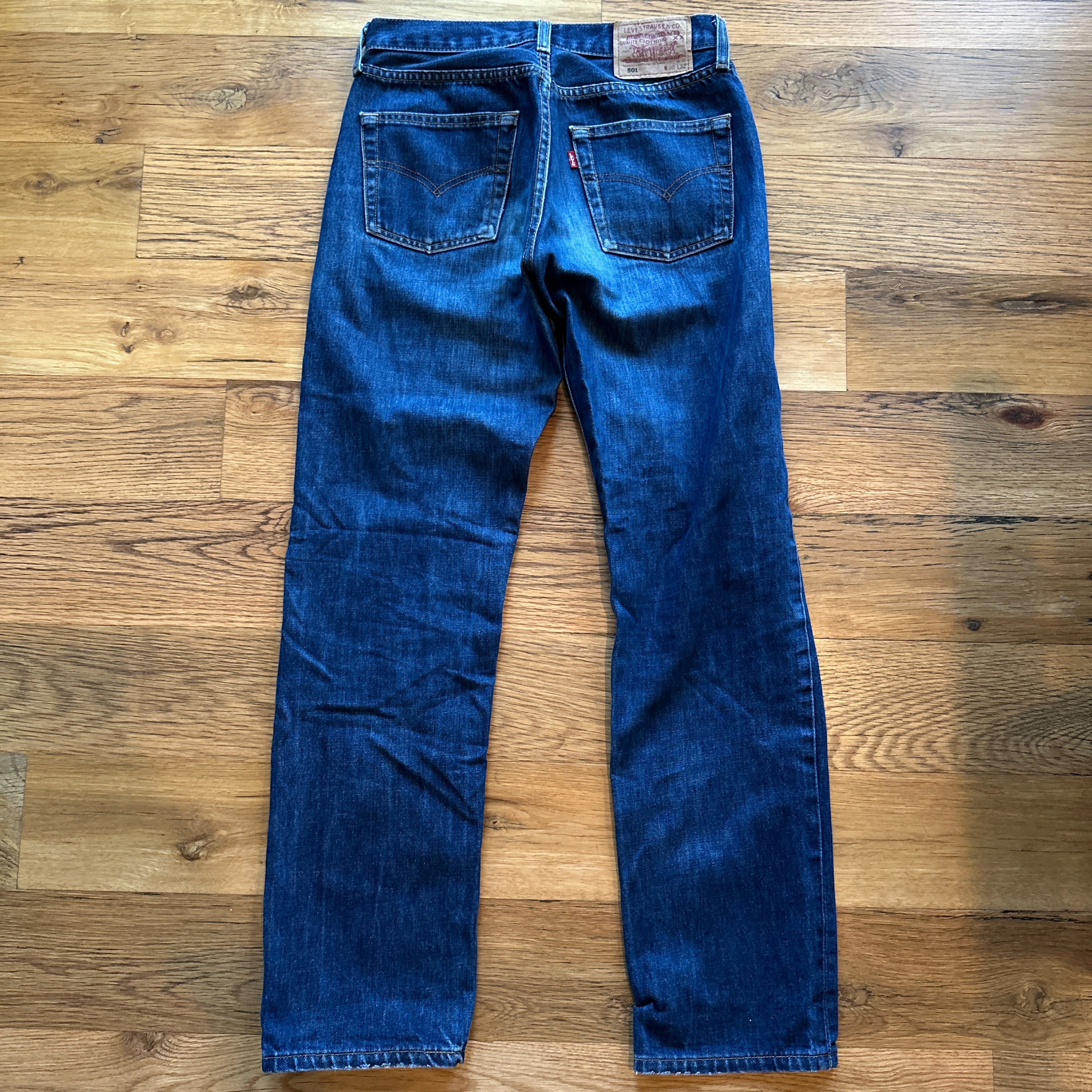 Levi's Levi's 501xx Straight Button Fly 30x30 Distressed Jeans Size US 30 / EU 46 - 3 Thumbnail