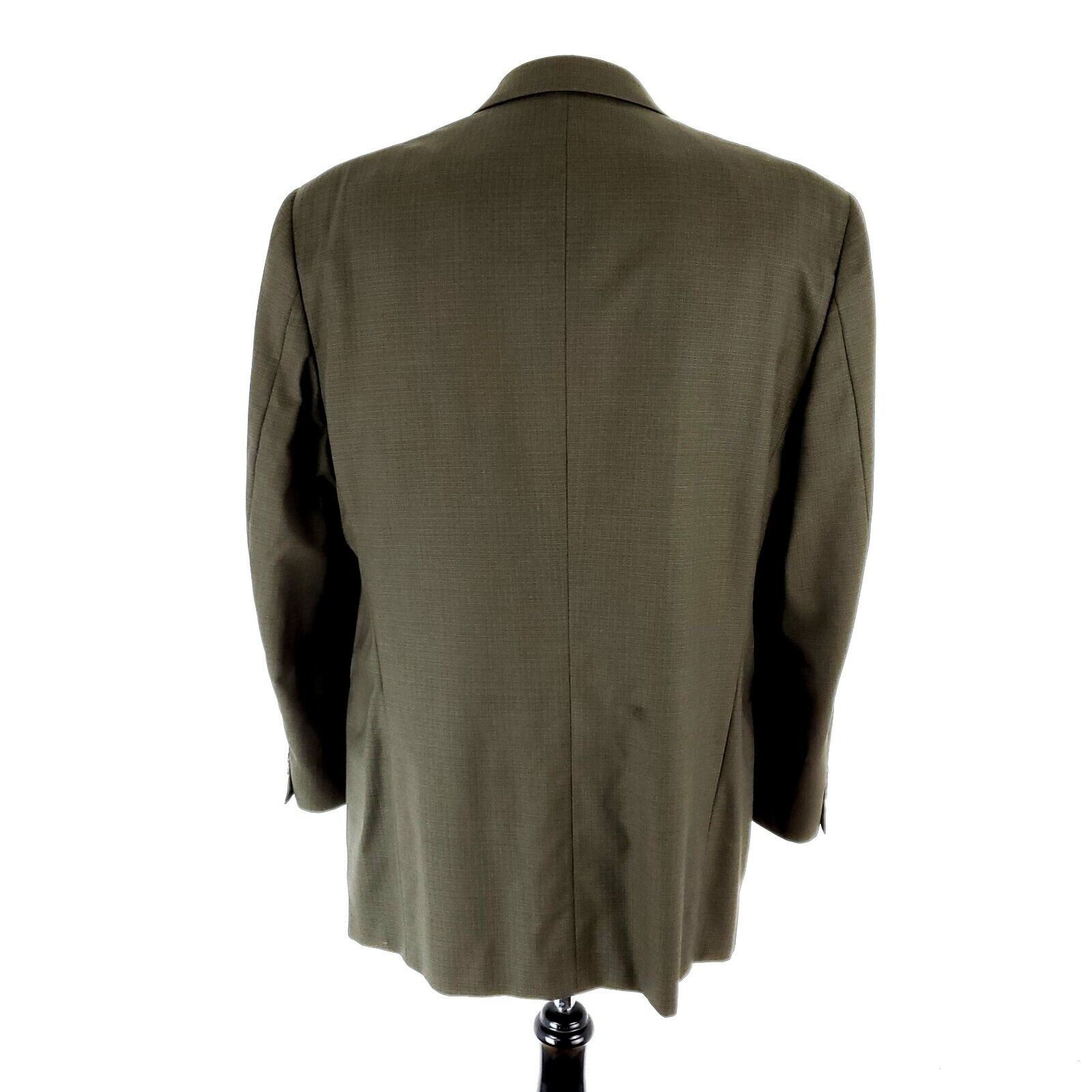 Givenchy Givenchy Monsieur Wool 4 Button Sport Coat 40R Green Check S Size 40R - 5 Thumbnail