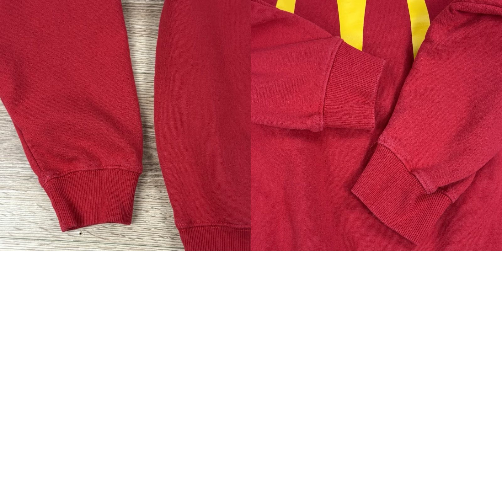 Vintage Sumey McDonald’s Red Hoodie Pullover Sweatshirt - XL Men - Hooded Graphic Print, Long Sleeve, Regular Size, Vintage? Size US XL / EU 56 / 4 - 9 Thumbnail
