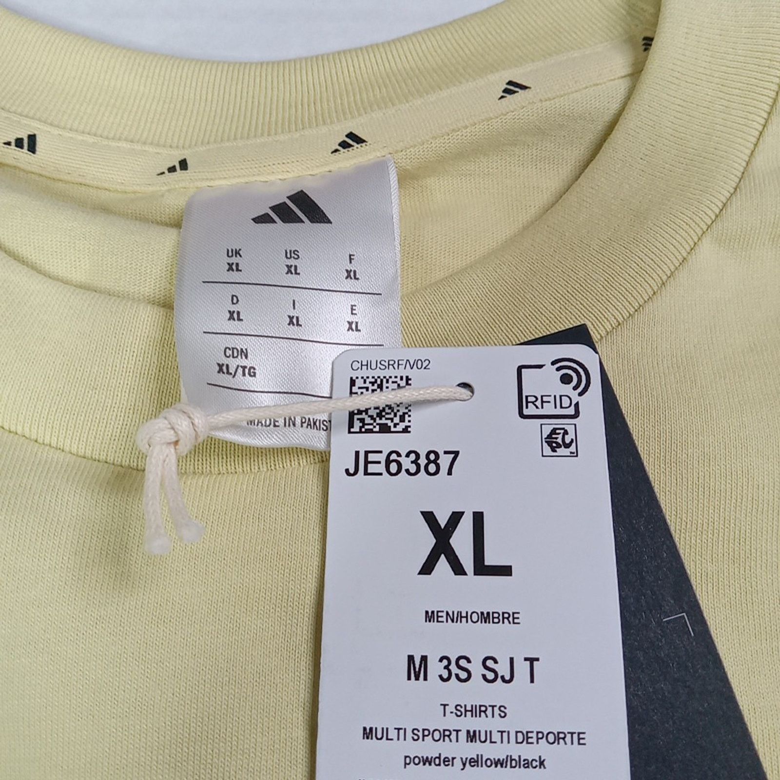 Adidas Adidas T-Shirt Men's XL Essentials Single Jersey Yellow NWT Size US XL / EU 56 / 4 - 3 Thumbnail