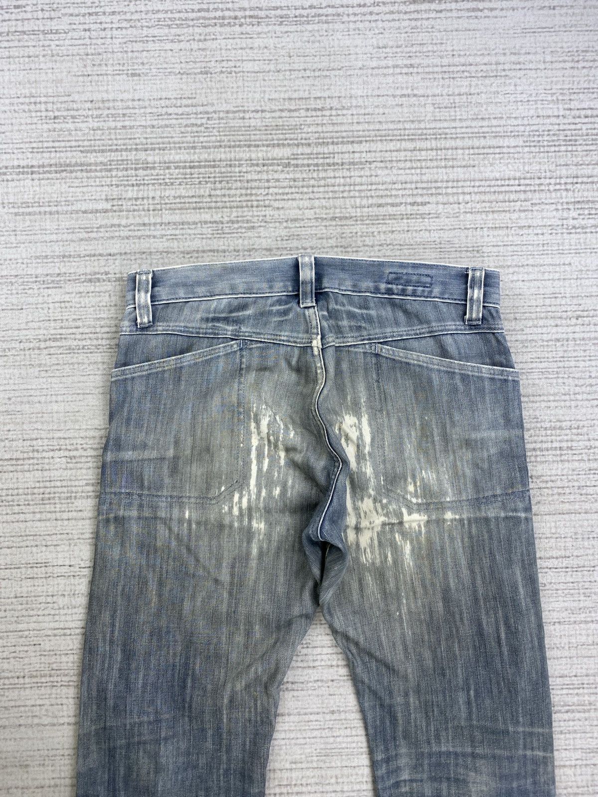 Japanese Brand × Vintage Vintage Bartack Double Knee Distressed Denim Pants Size US 32 / EU 48 - 9 Thumbnail