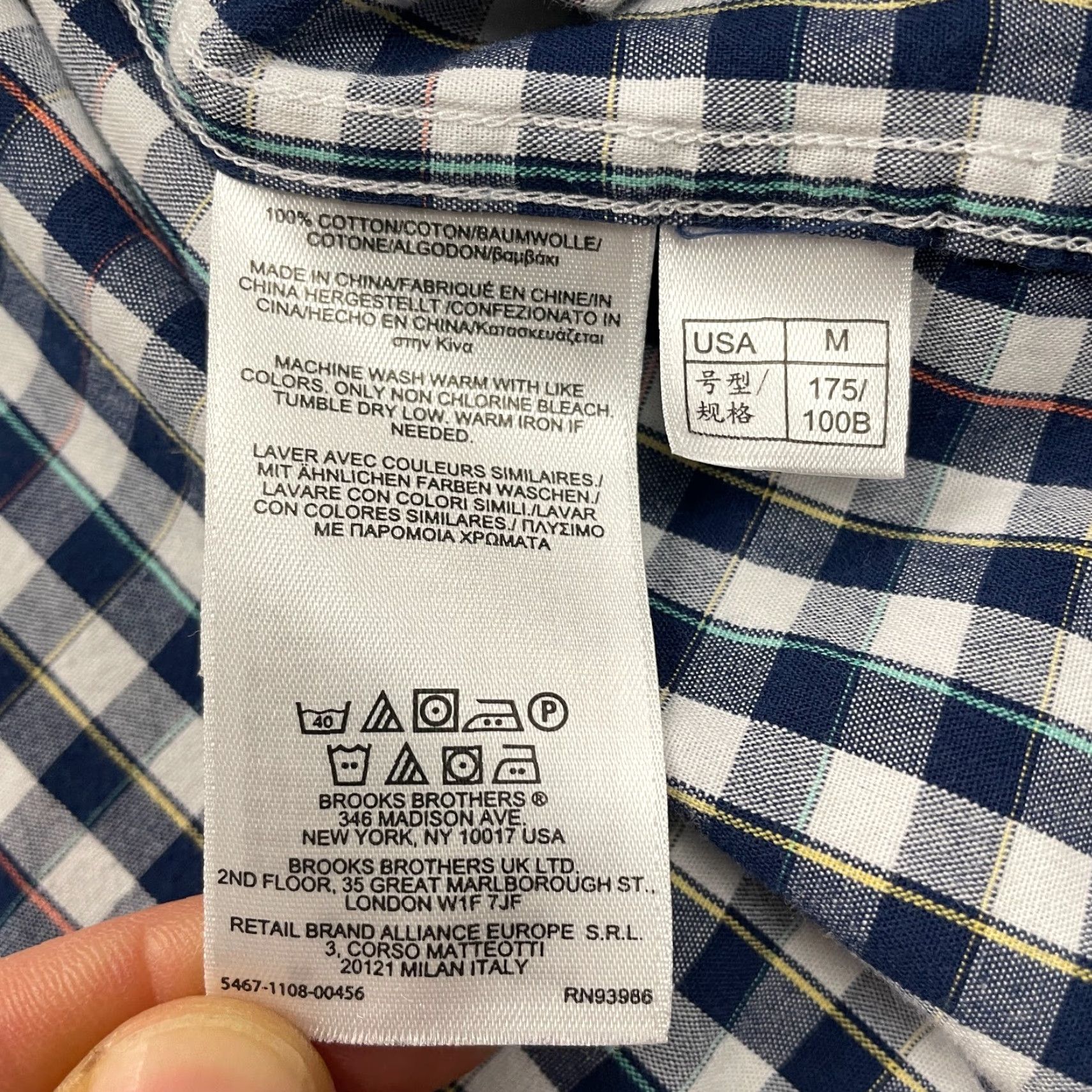Brooks Brothers VINTAGE? No — Brooks Brothers Button-Down Shirt Mens M Blue Plaid Cotton Long Sleeve Classic Casual Shirt Mens Medium Blue Plaid Size US M / EU 48-50 / 2 - 5 Thumbnail