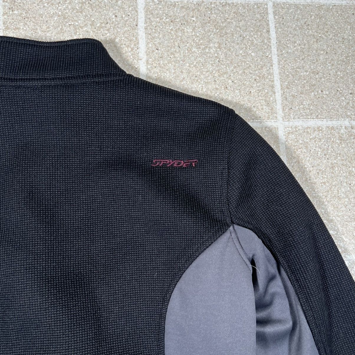 Spyder Spyder Womens Fleece Jacket Black Gray Embroidered Logo Size M / US 6-8 / IT 42-44 - 4 Thumbnail