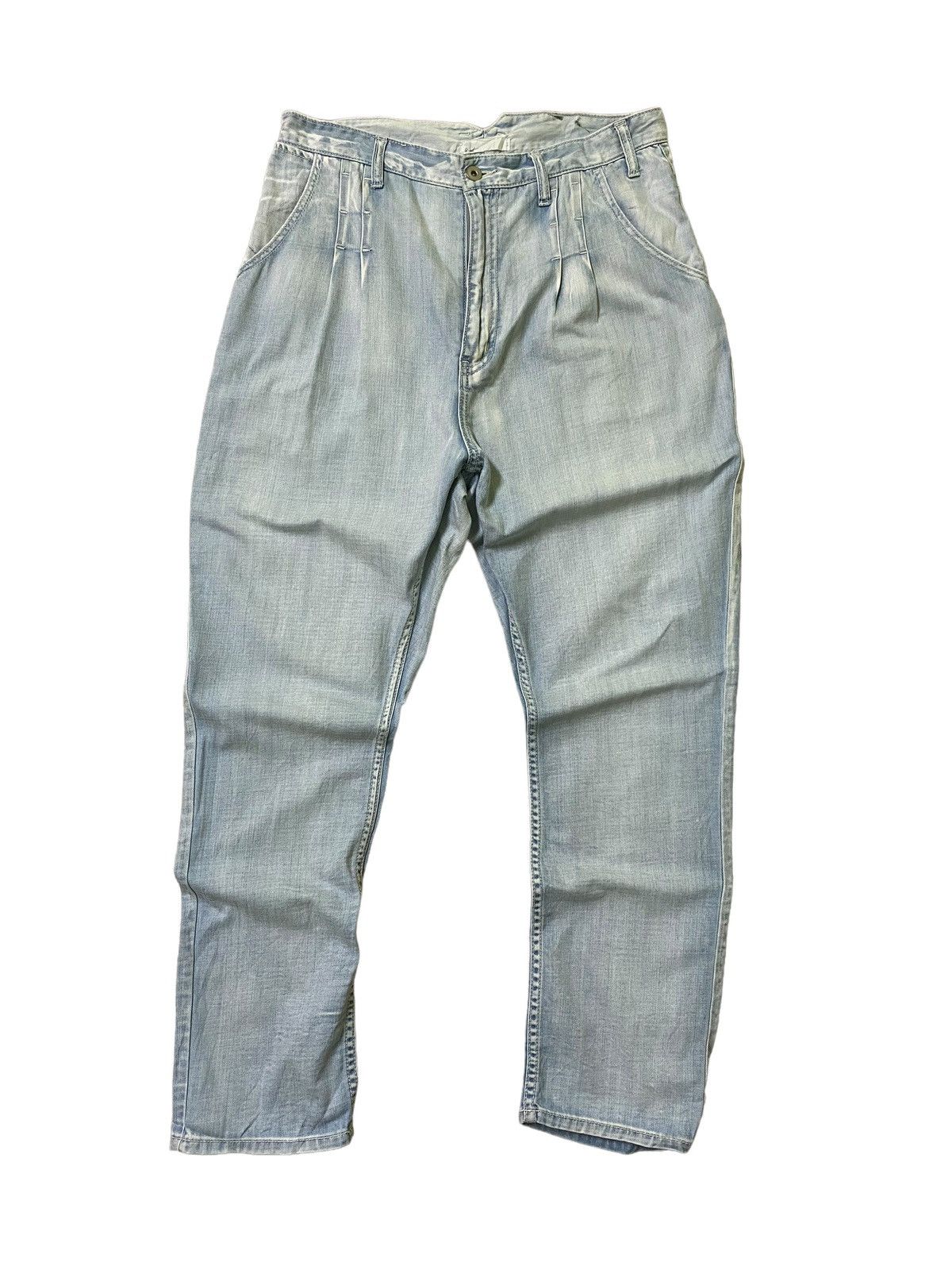Designer × Issey Miyake × Ne-Net VINTAGE RARE NE-NET ISSEY MIYAKE LOSSE DENIM Size US 29 - 1 Thumbnail