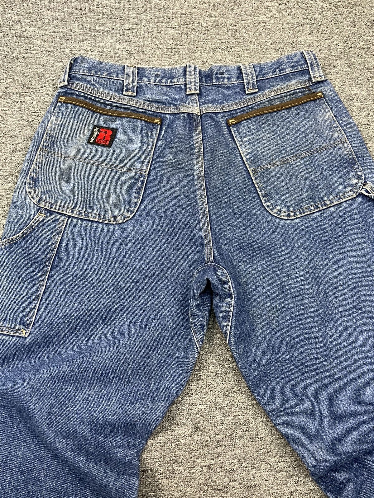 Vintage × Wrangler Vintage Wrangler Riggs Workwear Double Knee Jeans Denim Size US 34 / EU 50 - 5 Thumbnail