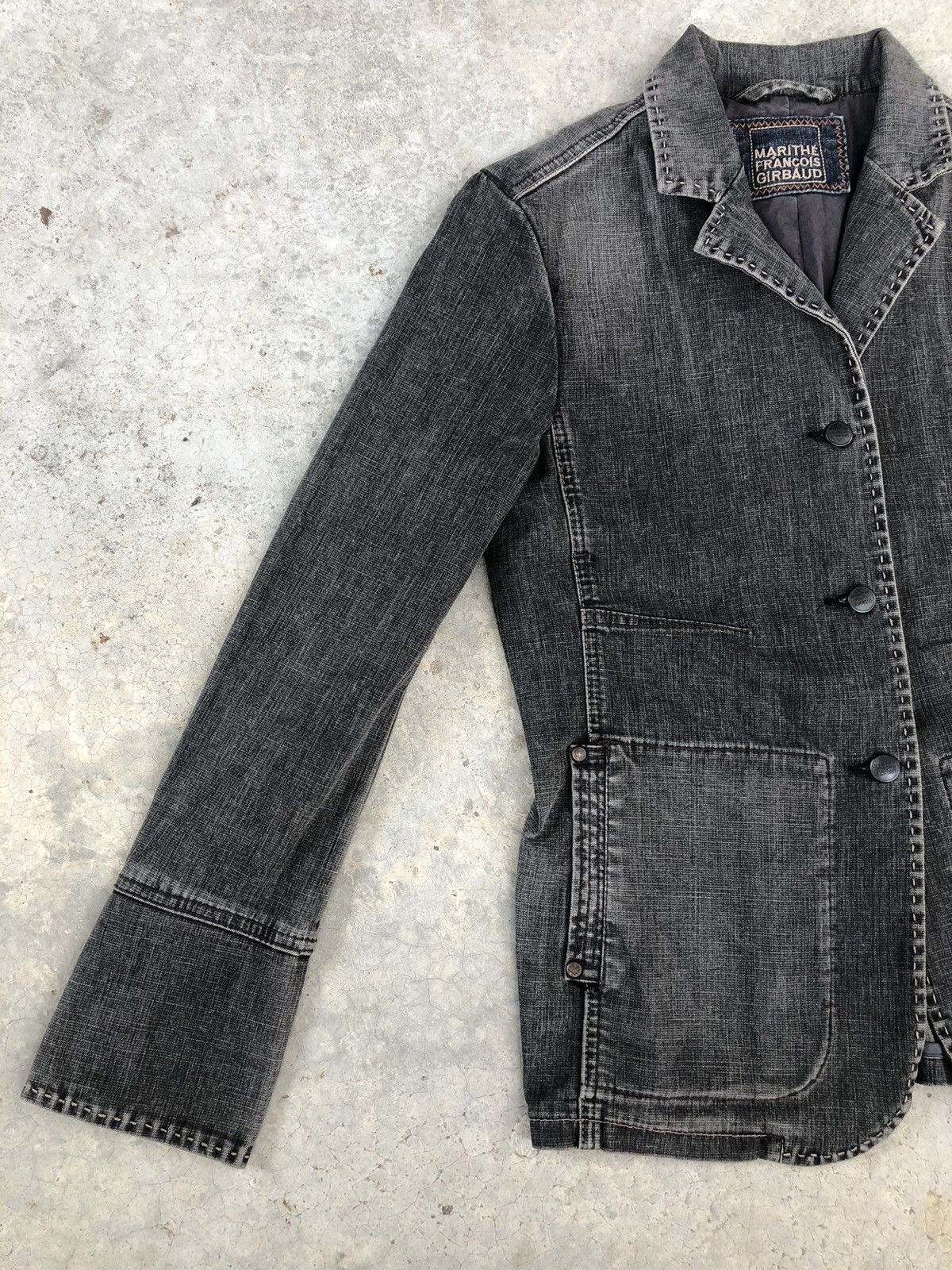 Marithe + Francois Girbaud Marithe Francois Girbaud Denim Jacket Distressed Size US M / EU 48-50 / 2 - 3 Thumbnail