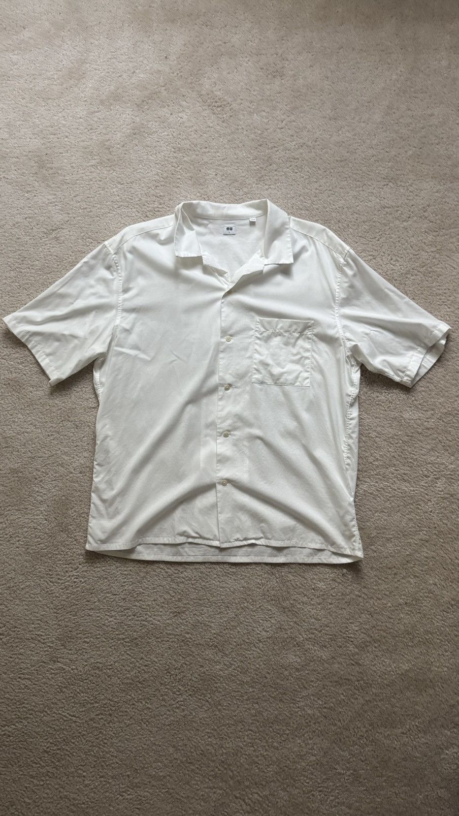 Uniqlo Uniqlo Short Sleeve Button Up Shirt Size US L / EU 52-54 / 3 - 2 Thumbnail