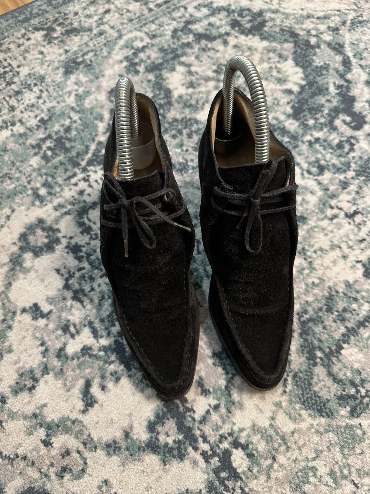 Gucci Gucci Made in Italy Black Suede Leather Ankle Boots Size US 5.5 / IT 35.5 - 2 Thumbnail