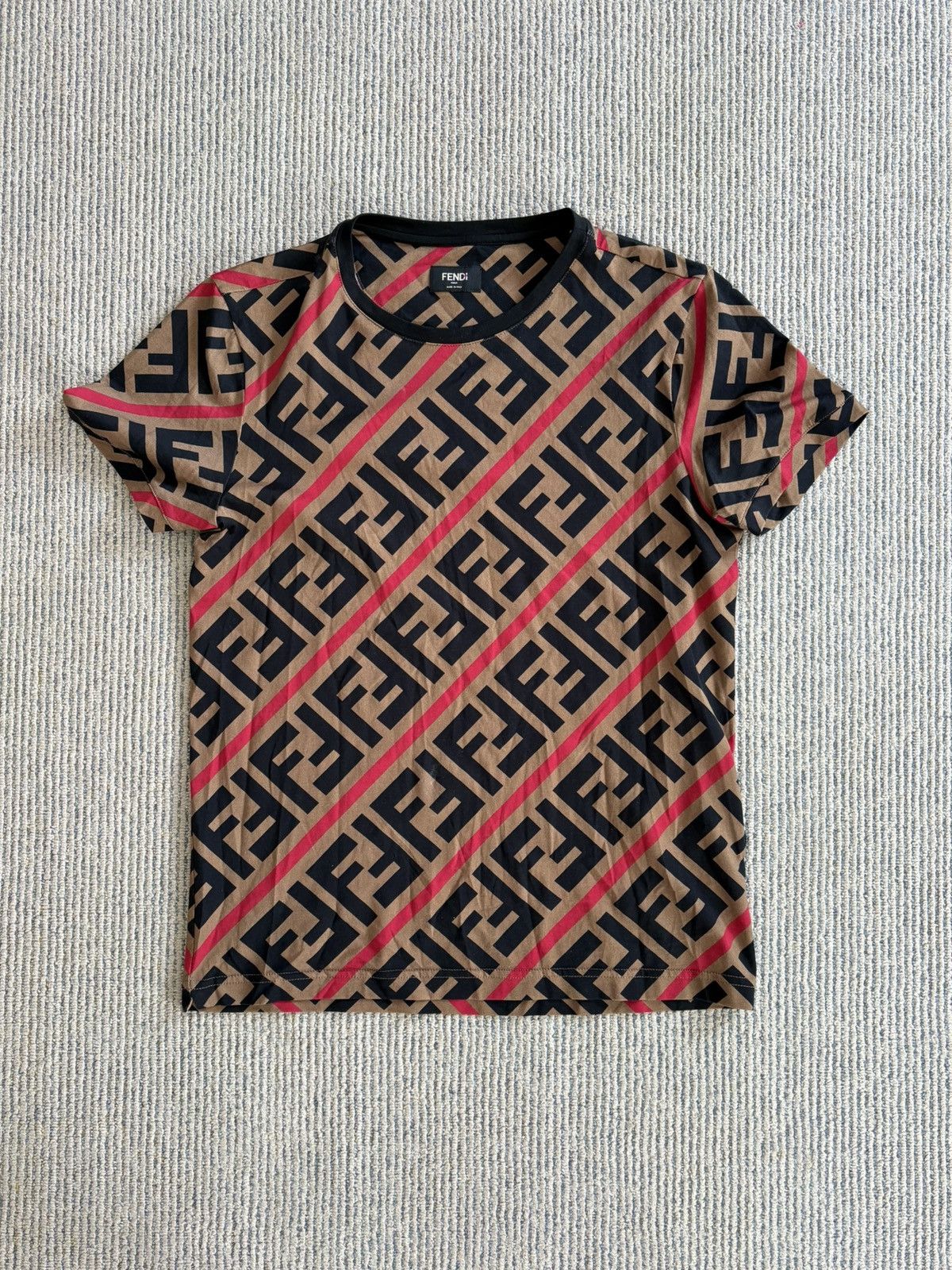 Fendi FF Monogram T-Shirt Size US XS / EU 42 / 0 - 2 Thumbnail