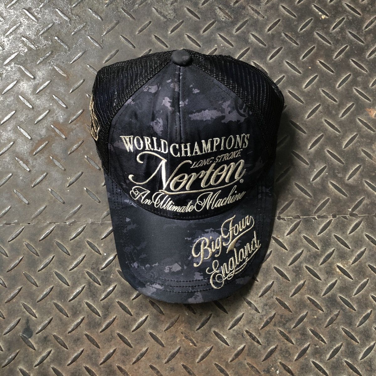 Norton Vintage Norton Motorcycle Trucker Hat Size ONE SIZE - 1 Thumbnail