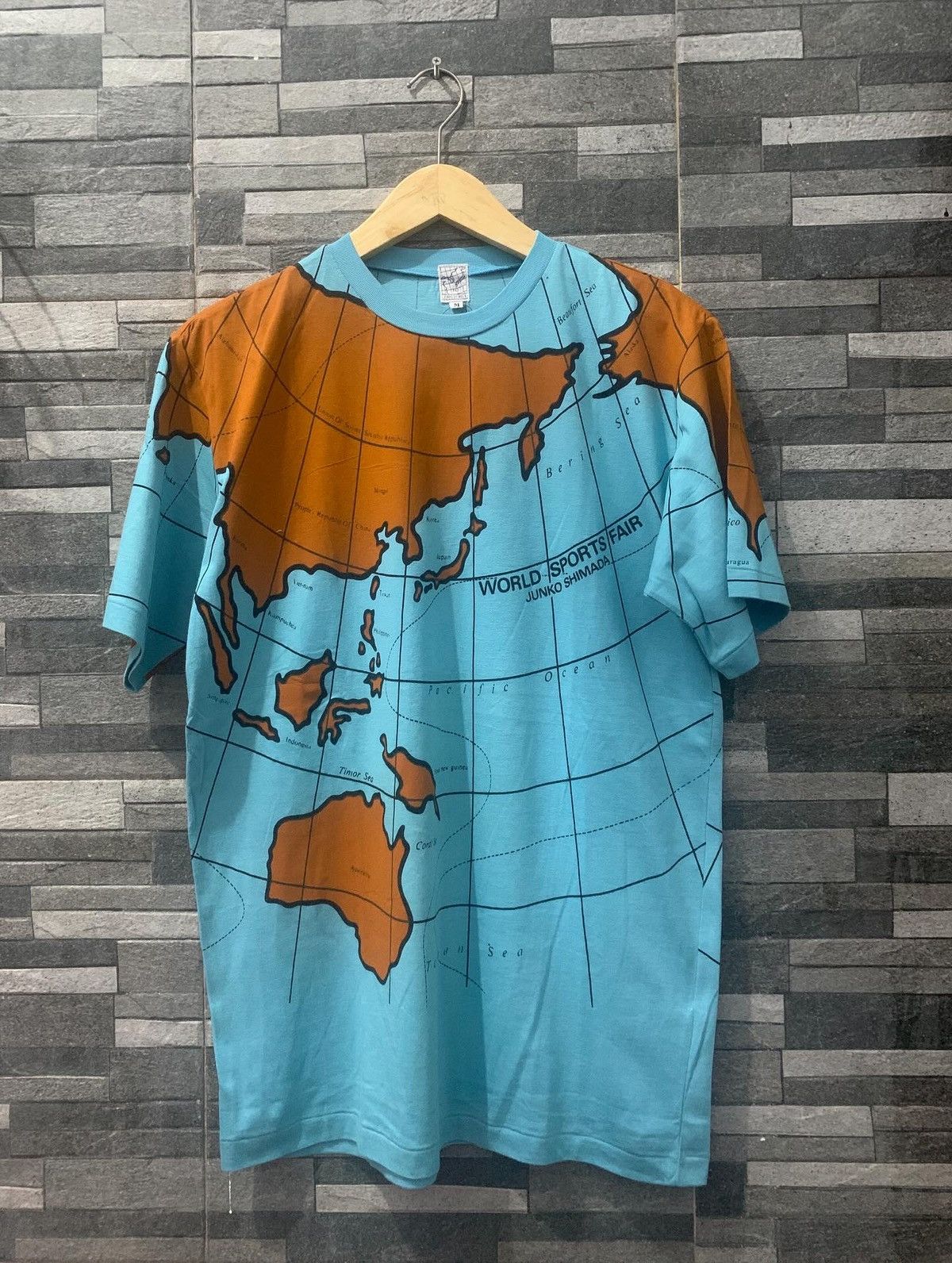 Junko Shimada Vintage JUNKO SHIMADA World Map Tee Size US M / EU 48-50 / 2 - 1 Thumbnail