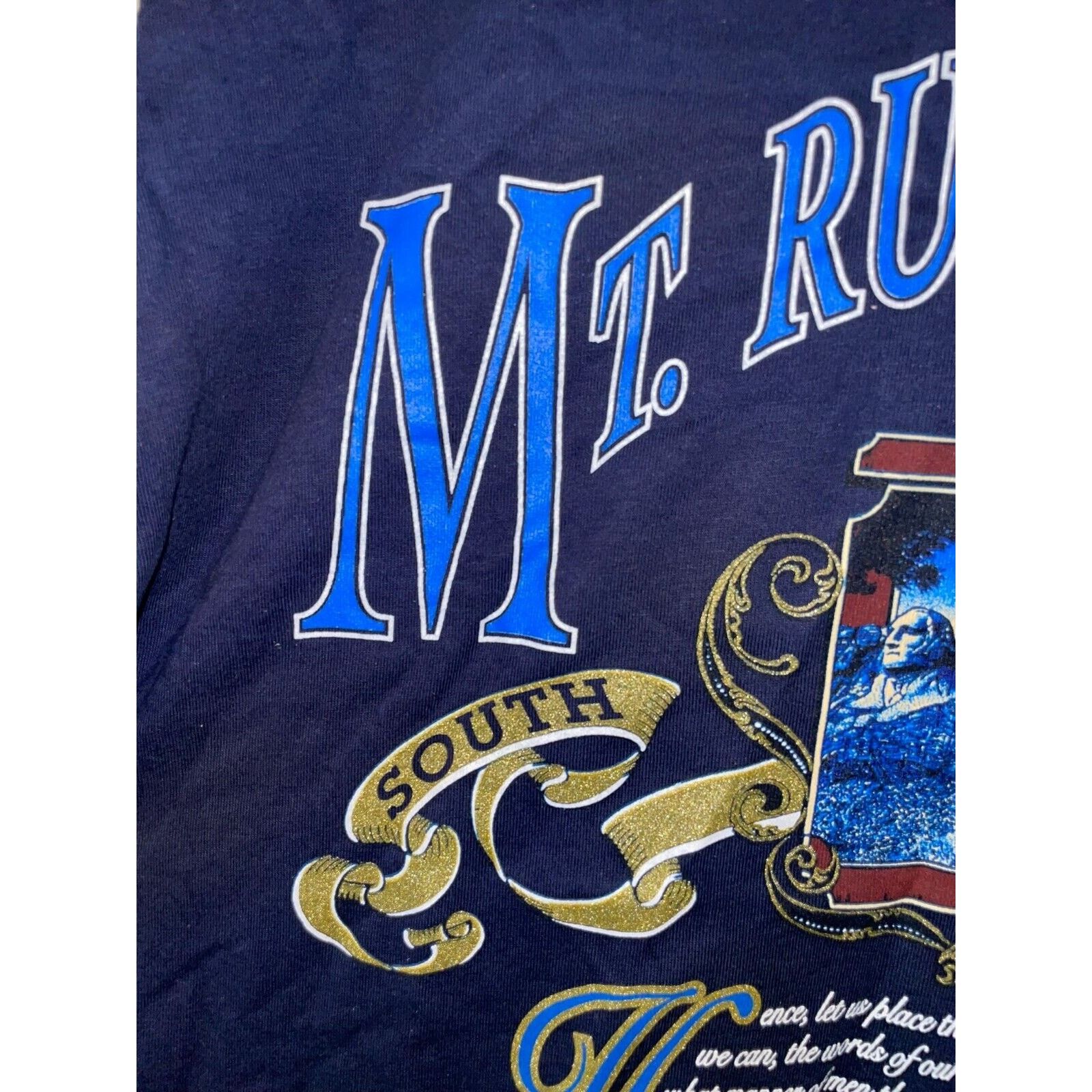 Fruit Of The Loom Vintage Mount Rushmore Shirt SD South Dakota President Tee L Size US L / EU 52-54 / 3 - 3 Thumbnail