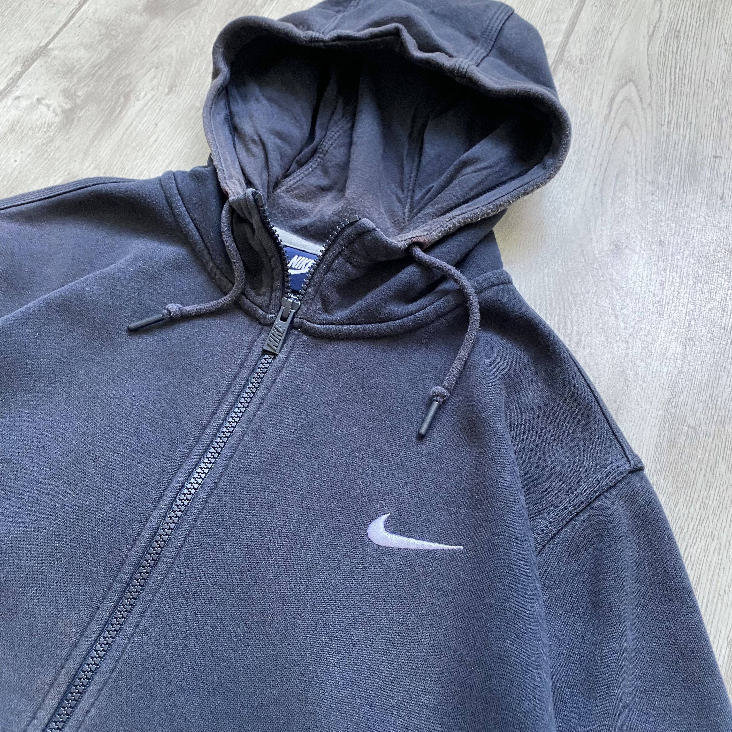 Nike 🦏 Faded Nike Zip up Hoodie Vintage style Skater Surfing Size US XL / EU 56 / 4 - 6 Thumbnail