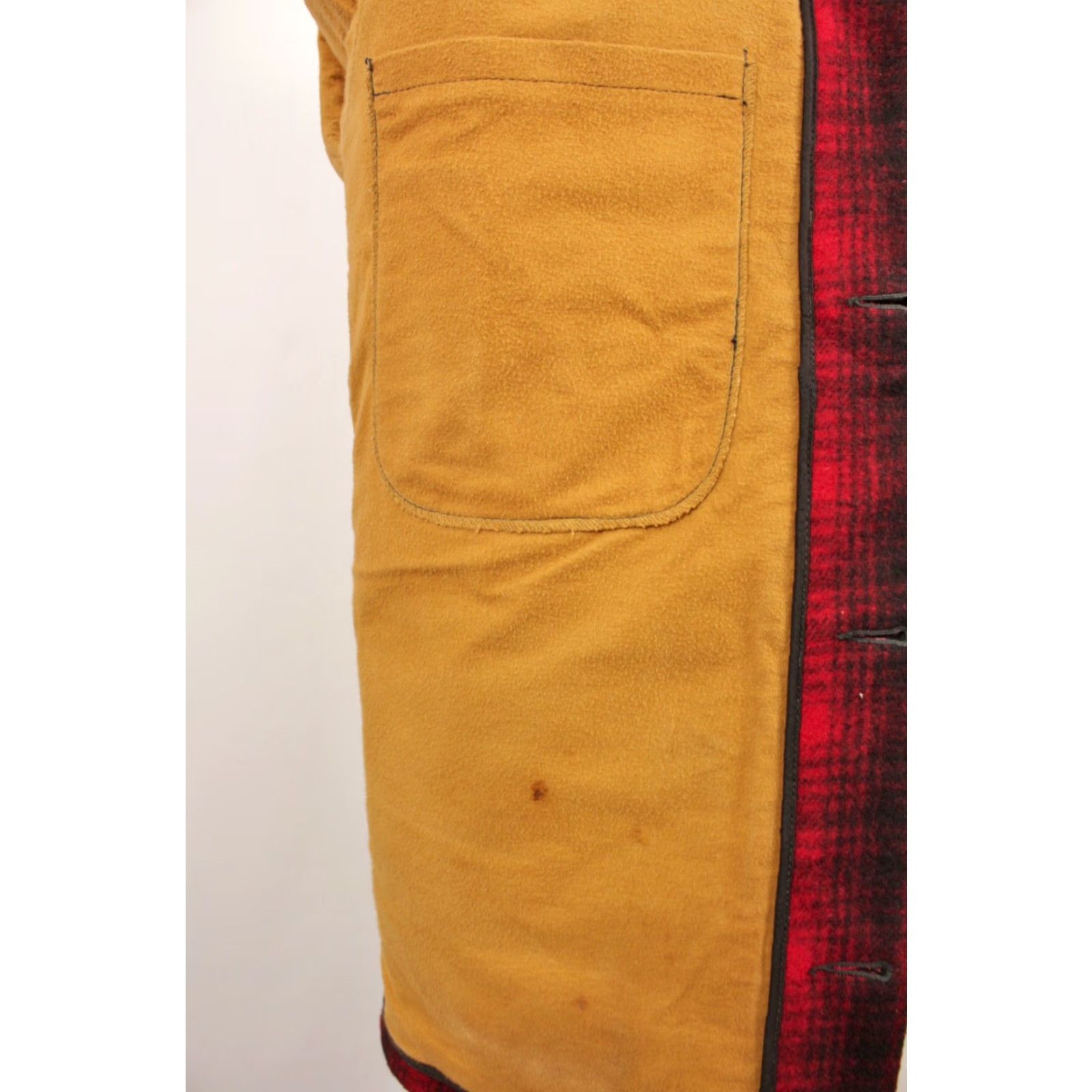 Vintage Woolrich 50s Hunting Jacket Coat Wool Woolrich Red Plaid Wool SZ 36 Small Vintage Mens Coat Size US XXS / EU 40 - 7 Thumbnail