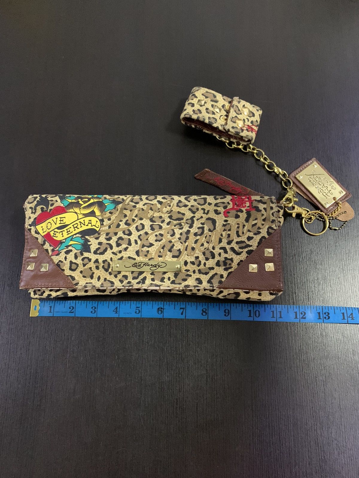Ed Hardy Ed Hardy Clutches Love Eternal Leopard Print Size ONE SIZE - 14 Thumbnail