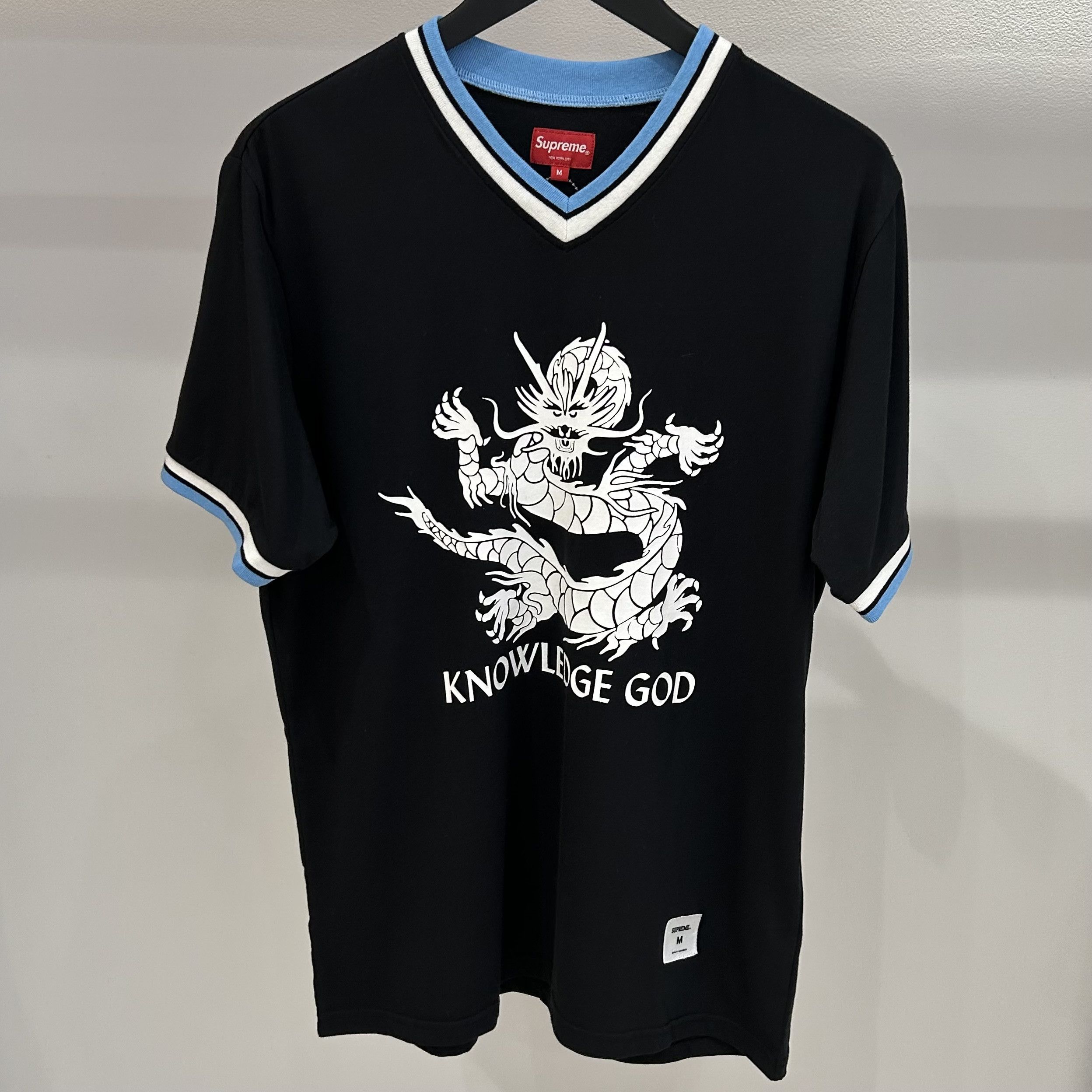 image of Supreme Knowledge God Jersey Black, Men's (Size Medium)