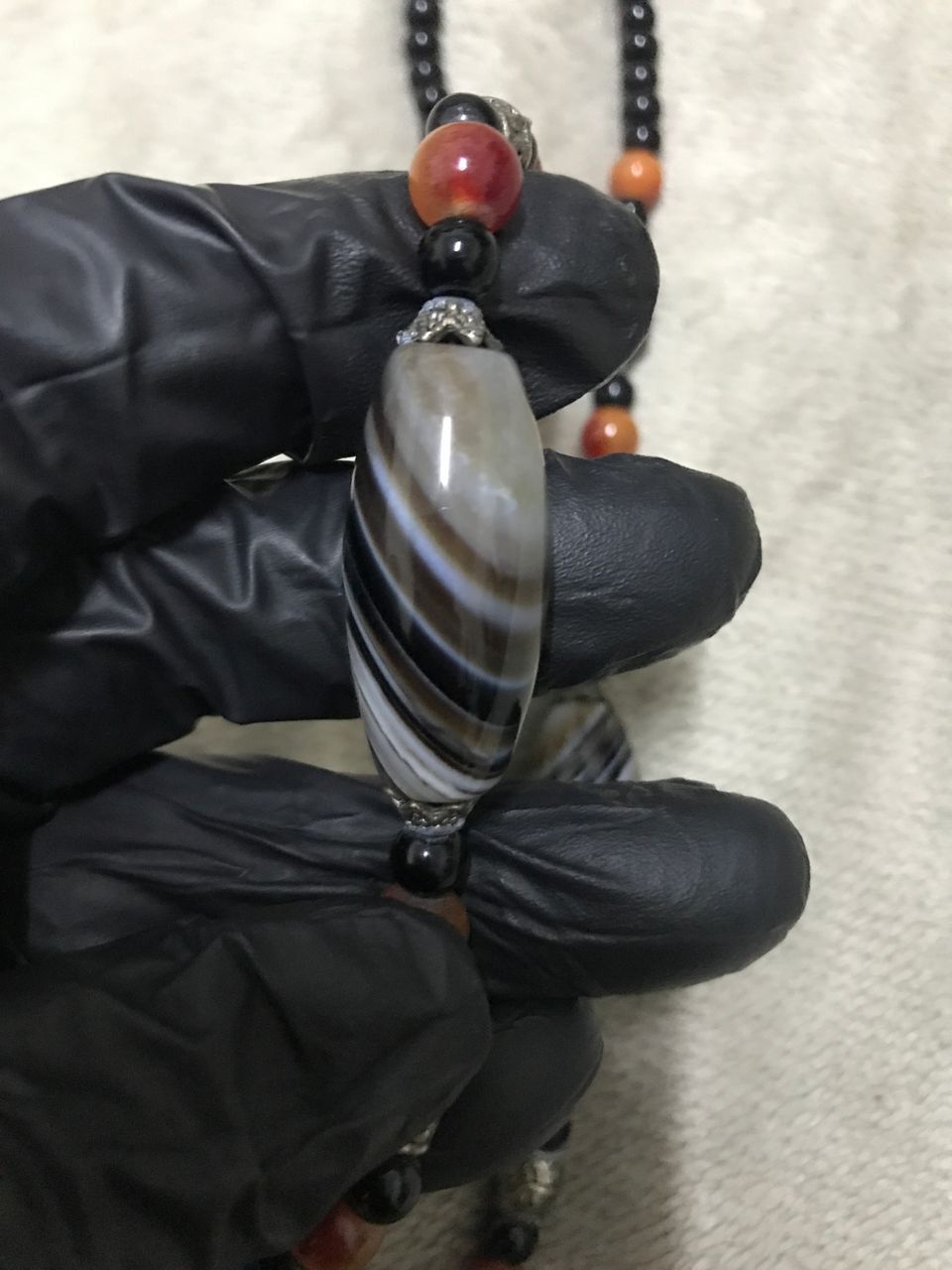 Japanese Brand Ocean Jasper & Black Onyx Stones Women Necklace Size ONE SIZE - 5 Thumbnail