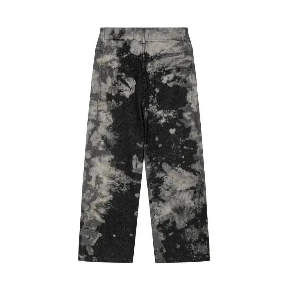 Japanese Brand Straight Wide Leg Pants Graffiti Print Casual Jeans Y2k Size US 32 / EU 48 - 5 Thumbnail