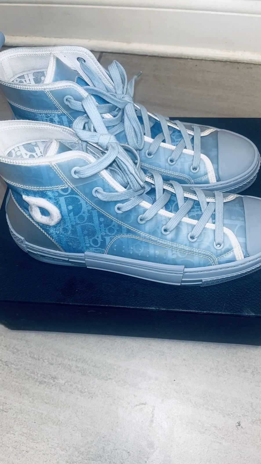 Daniel Arsham × Dior Dior b23 Daniel Arsham blue oblique sneaker Size US 11 / EU 44 - 2 Thumbnail