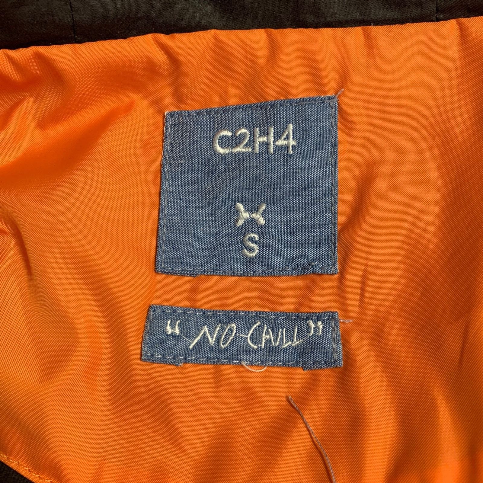 C2H4 No Chill Orange Black Mixed Fabrics Polyester Windbreaker Size US S / EU 44-46 / 1 - 6 Thumbnail