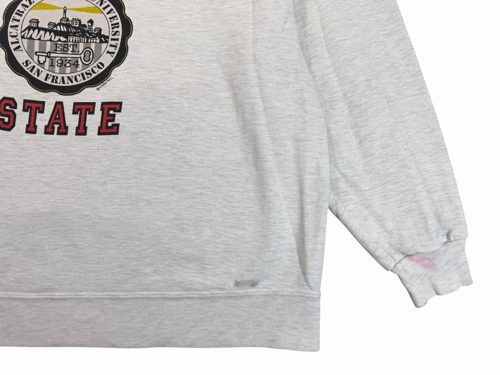 Vintage 1990s Alcatraz State University Boxy USA Crewneck XL Size US XL / EU 56 / 4 - 3 Thumbnail