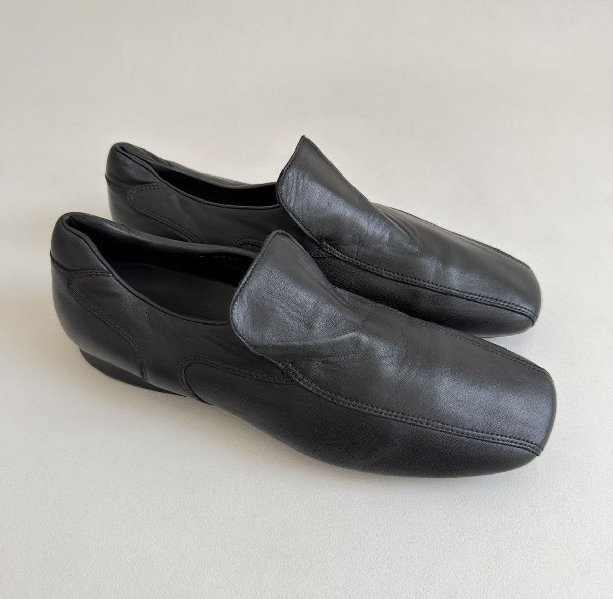 Prada Black Panelled Leather ‘Hybrid’ Loafers Size US 11 / EU 44 - 15 Thumbnail