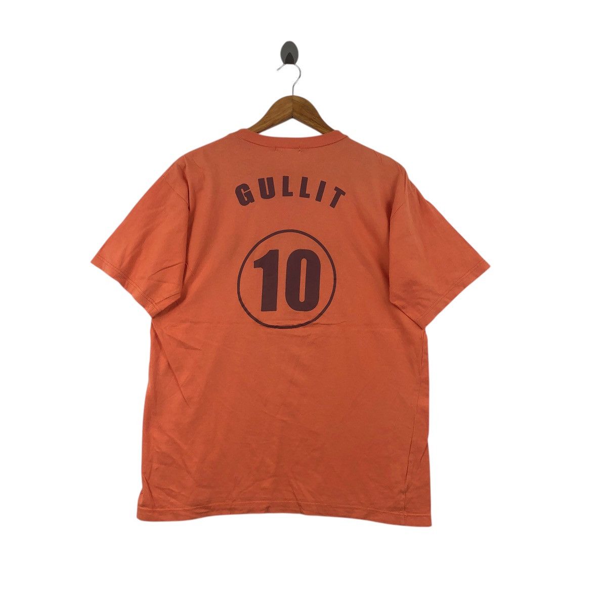 Vintage Vintage 90s Holland Ruud Gullit Tee Shirt No. 10 Football Size US L / EU 52-54 / 3 - 3 Thumbnail